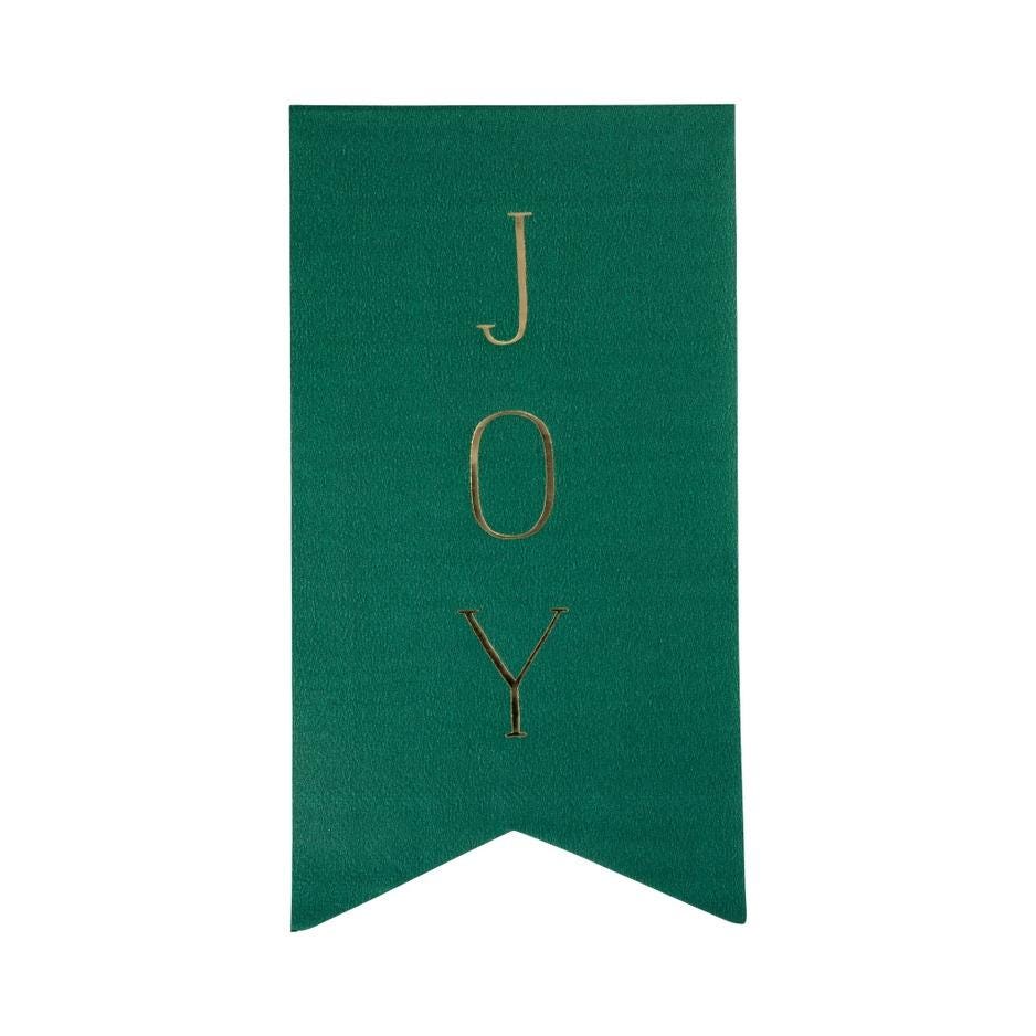 Merry & Joy Christmas Napkins 18ct - Stesha Party
