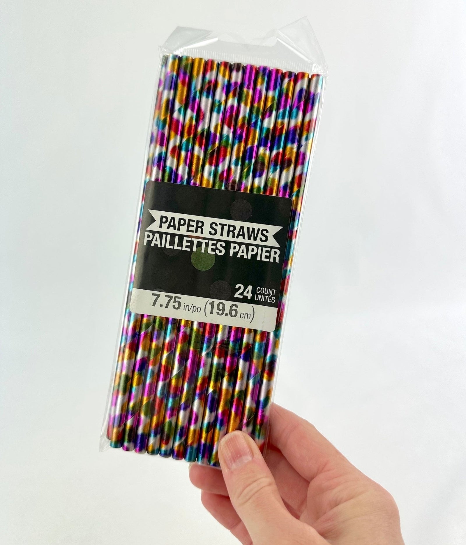 Metallic Rainbow Party Straws 24ct - Stesha Party