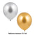 Metallic Silver & Gold Latex Balloon Bundle - Stesha Party