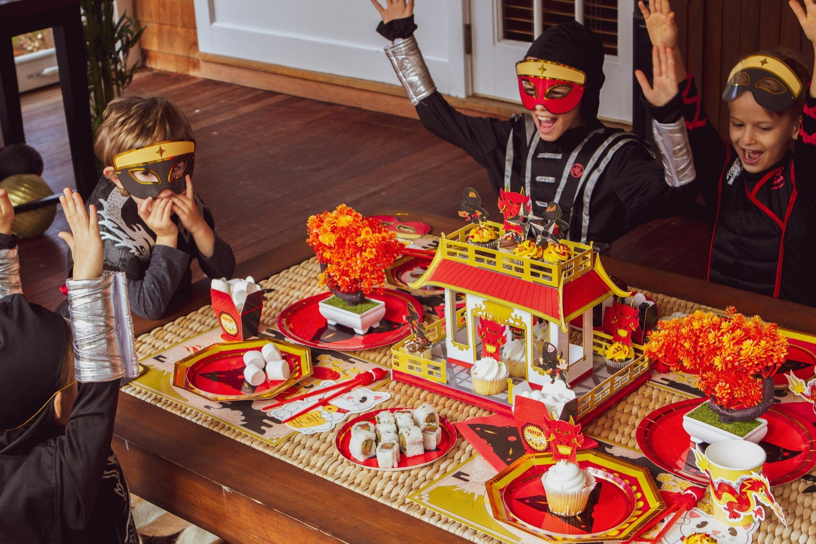 Ninja Birthday Plates - Stesha Party