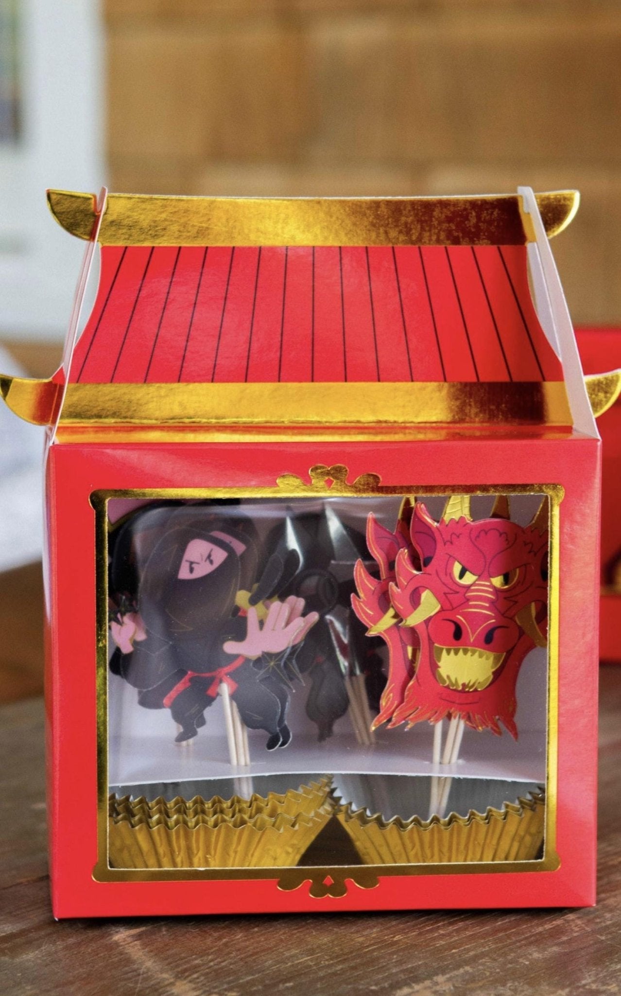 Ninja Cupcake Picks & Liners 16ct - Stesha Party