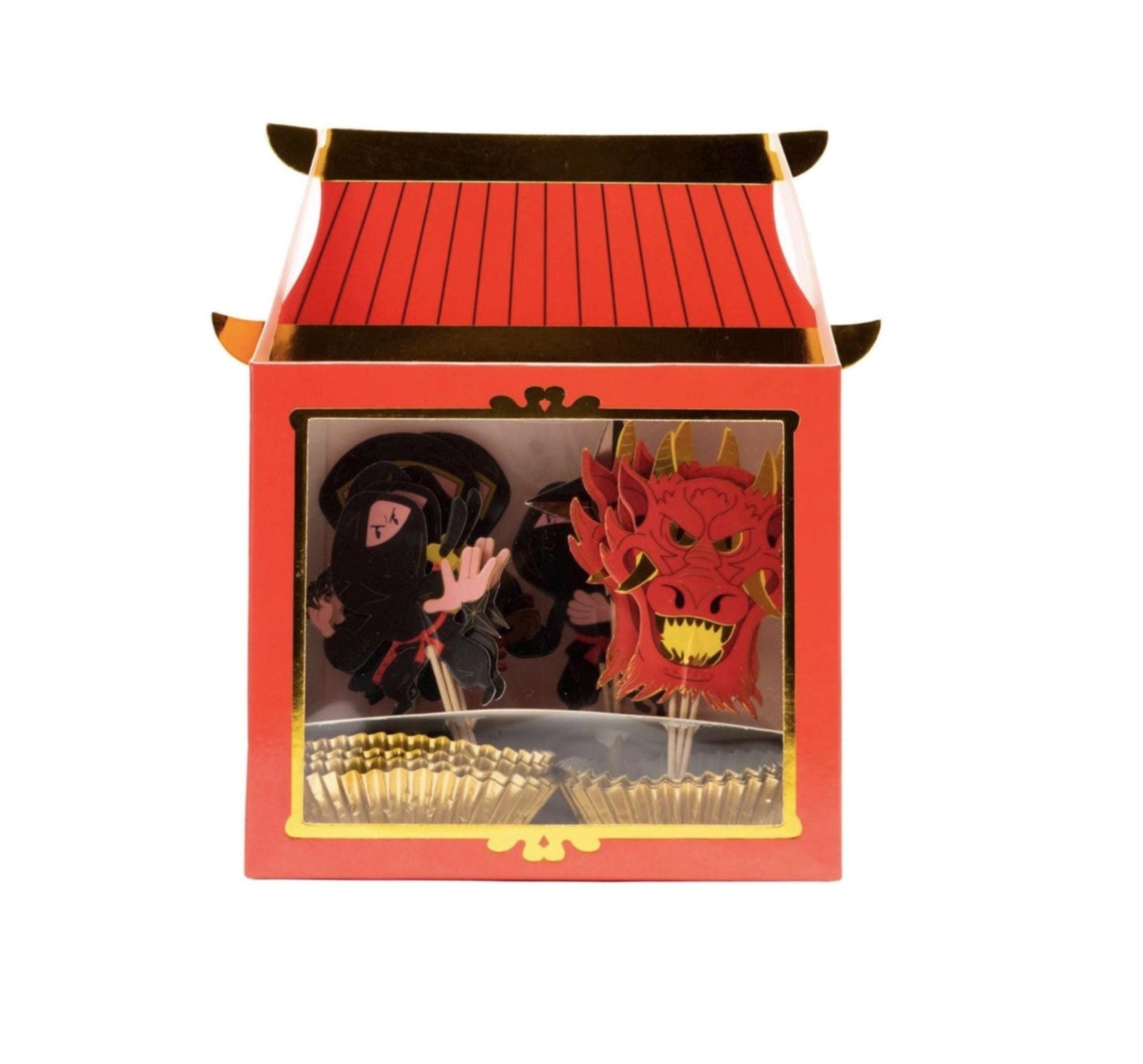 Ninja Cupcake Picks & Liners 16ct - Stesha Party