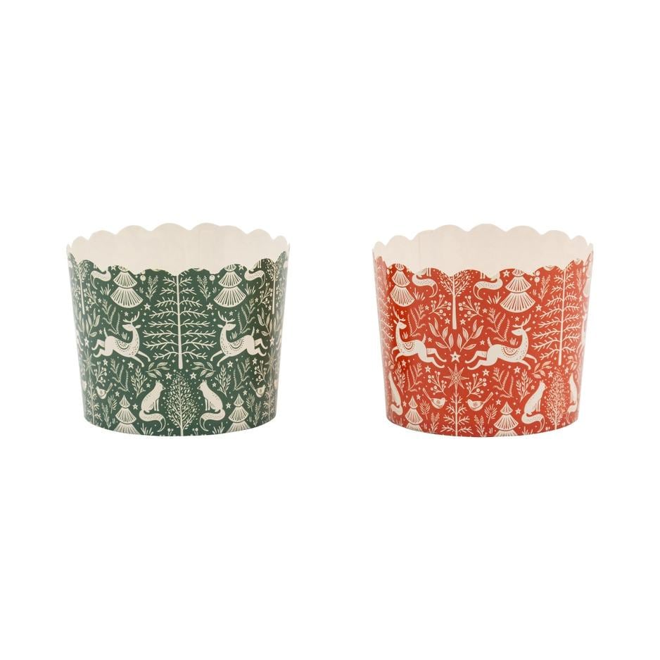 Nordic Christmas Baking Cups 50ct - Stesha Party