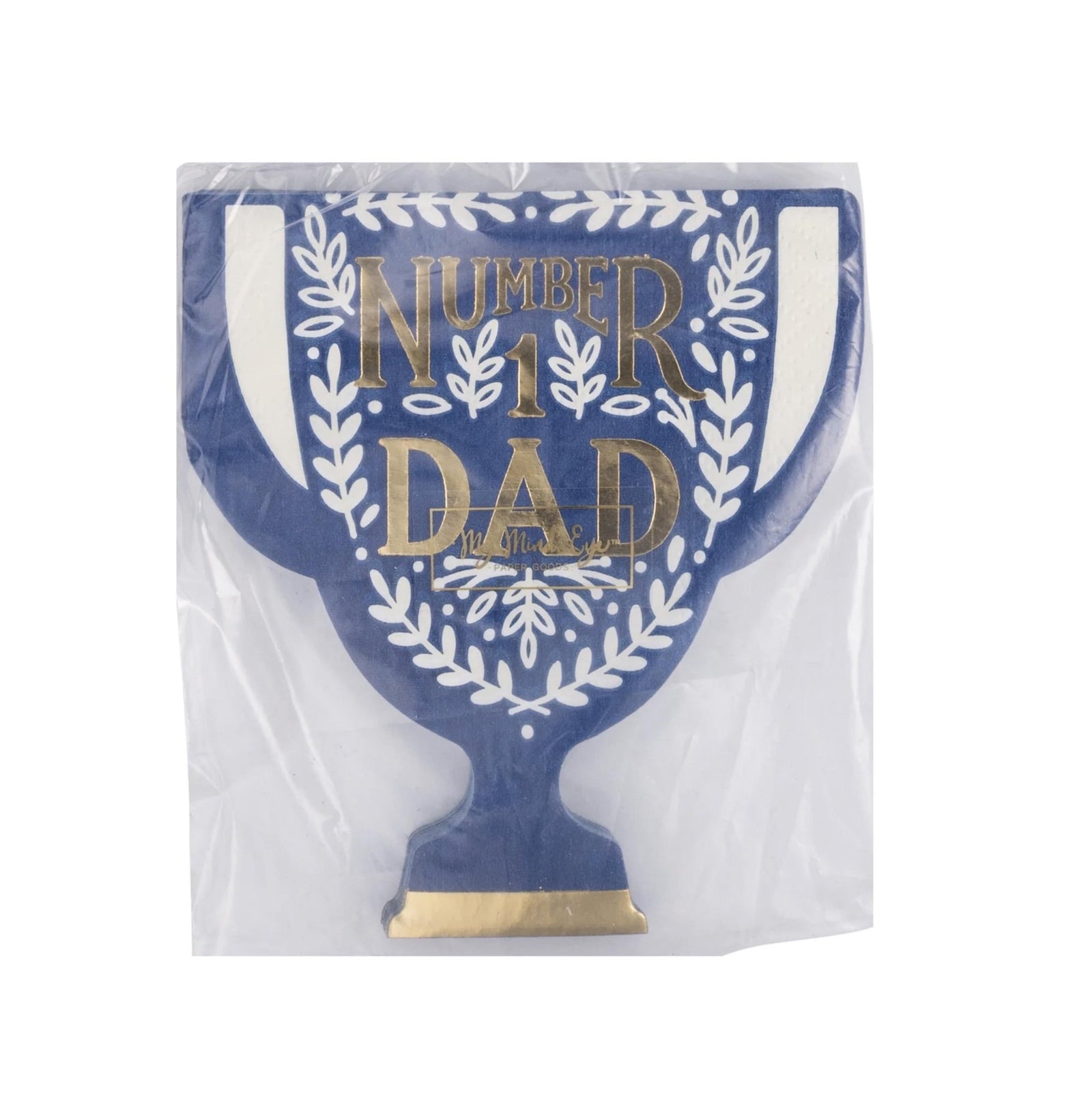 Number 1 Dad Trophy Napkins 18ct - Stesha Party
