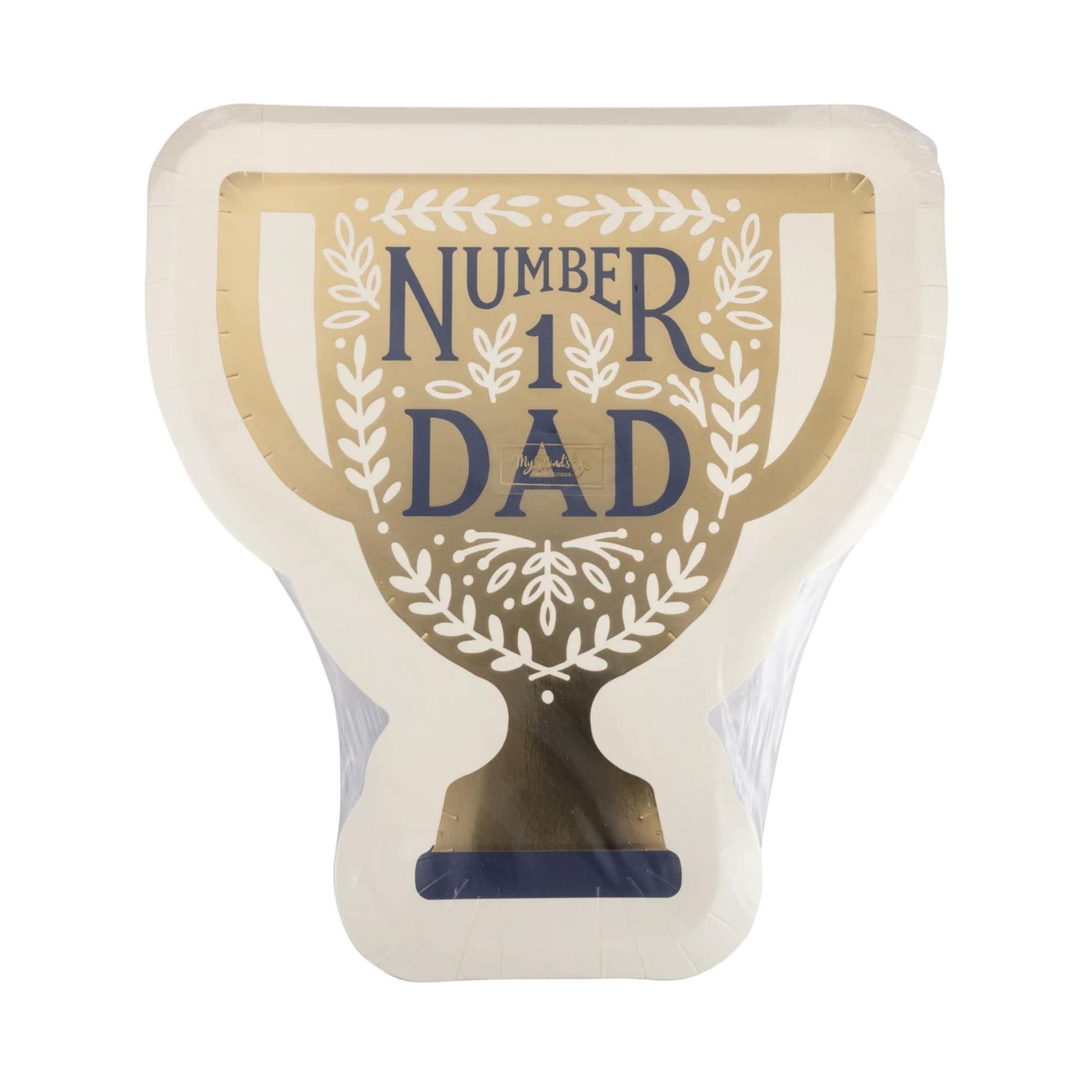 Number 1 Dad Trophy Paper Plates 8ct - Stesha Party