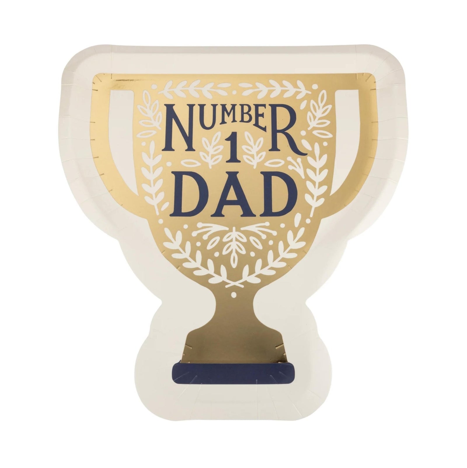 Number 1 Dad Trophy Paper Plates 8ct - Stesha Party