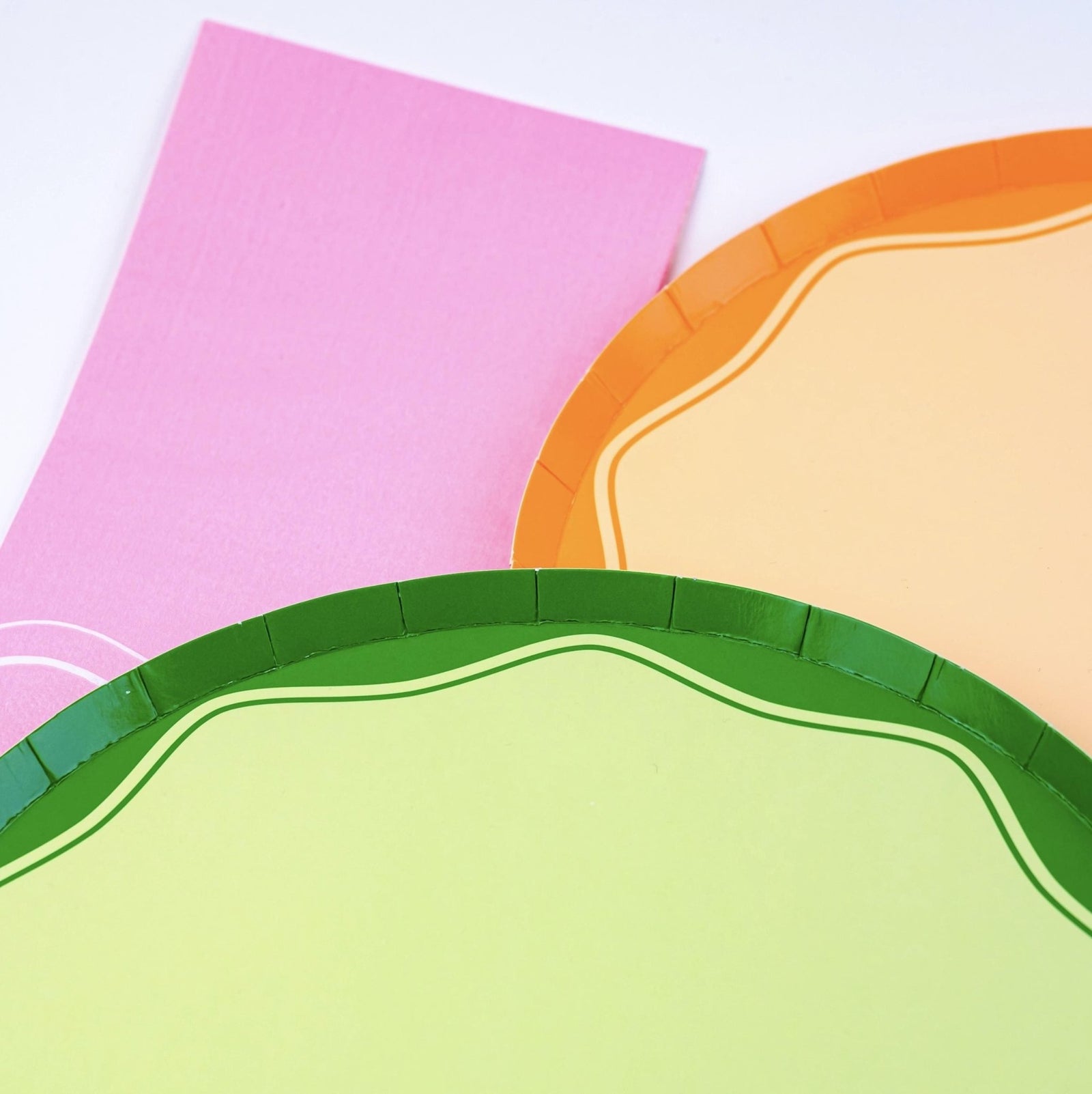 Orange Party Plates - Stesha Party