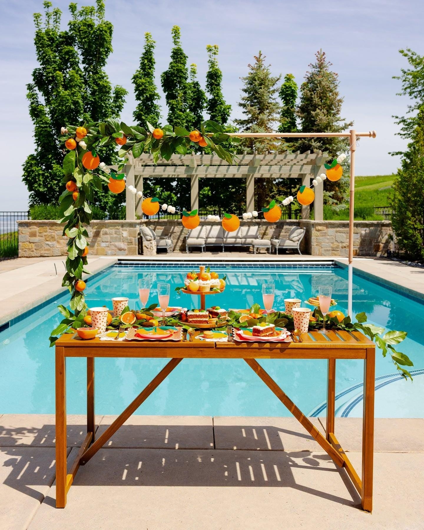 Orange Shaped Napkins 24ct - Stesha Party