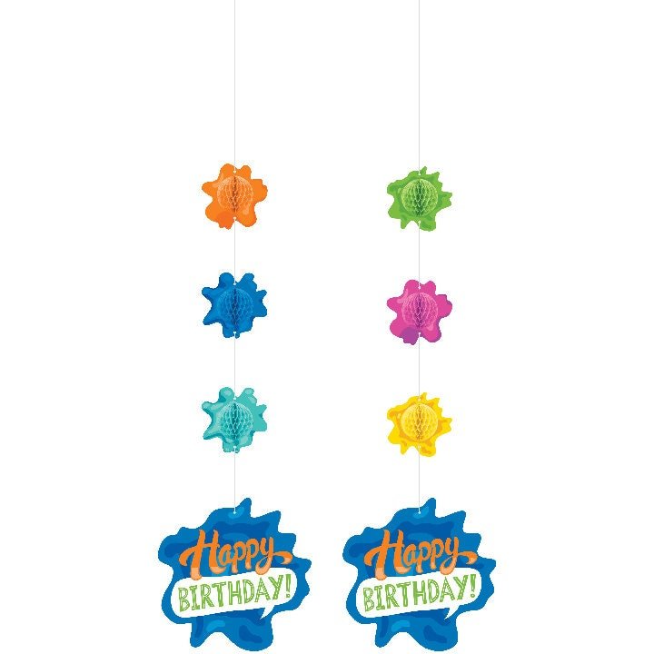 Paint Birthday Decorations - Art Party Decorations, Painting Party Supplies, Splatter Birthday, Artist Party Decor, Hanging Decorations - Stesha Party