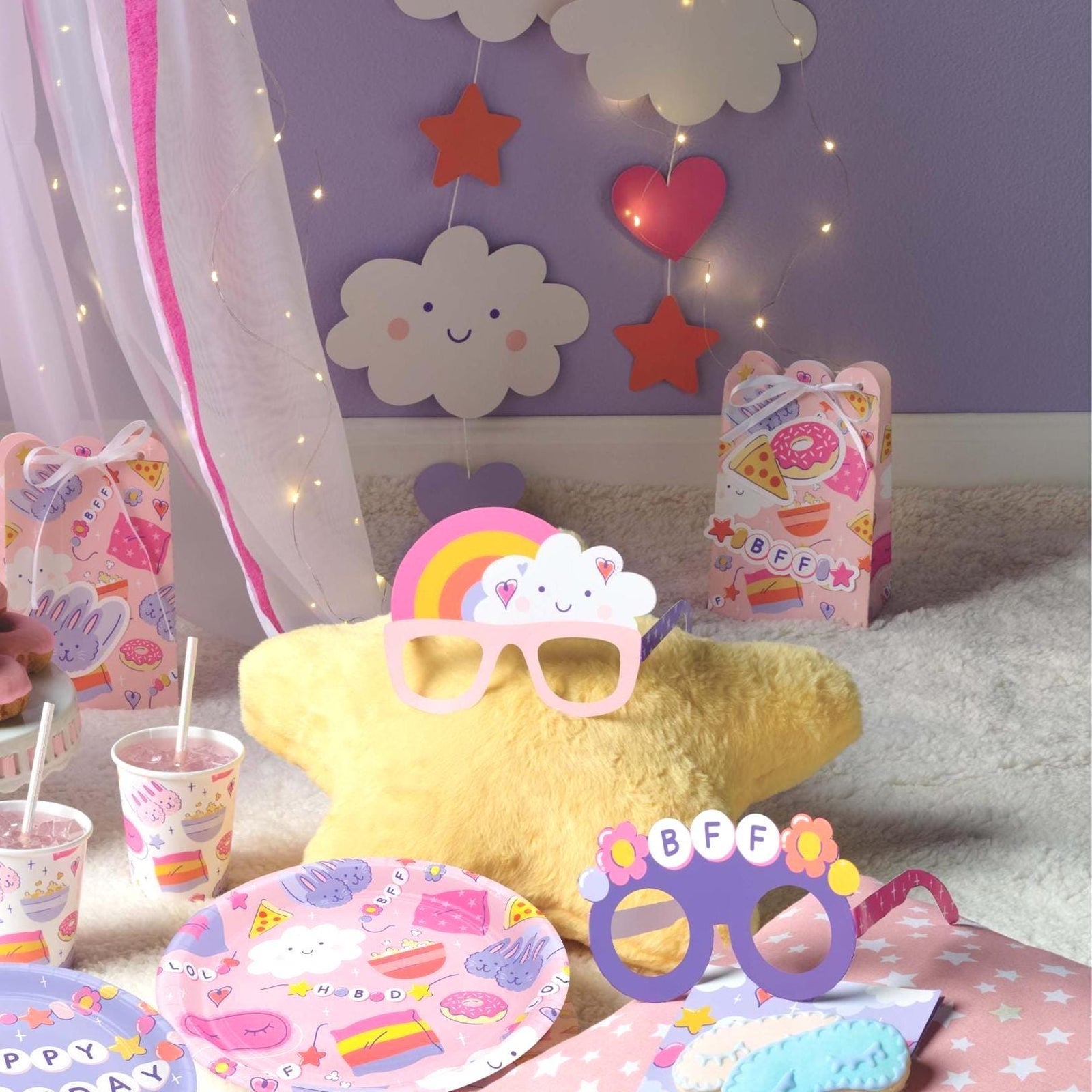 Pajama Party Treat Bags 8ct - Stesha Party