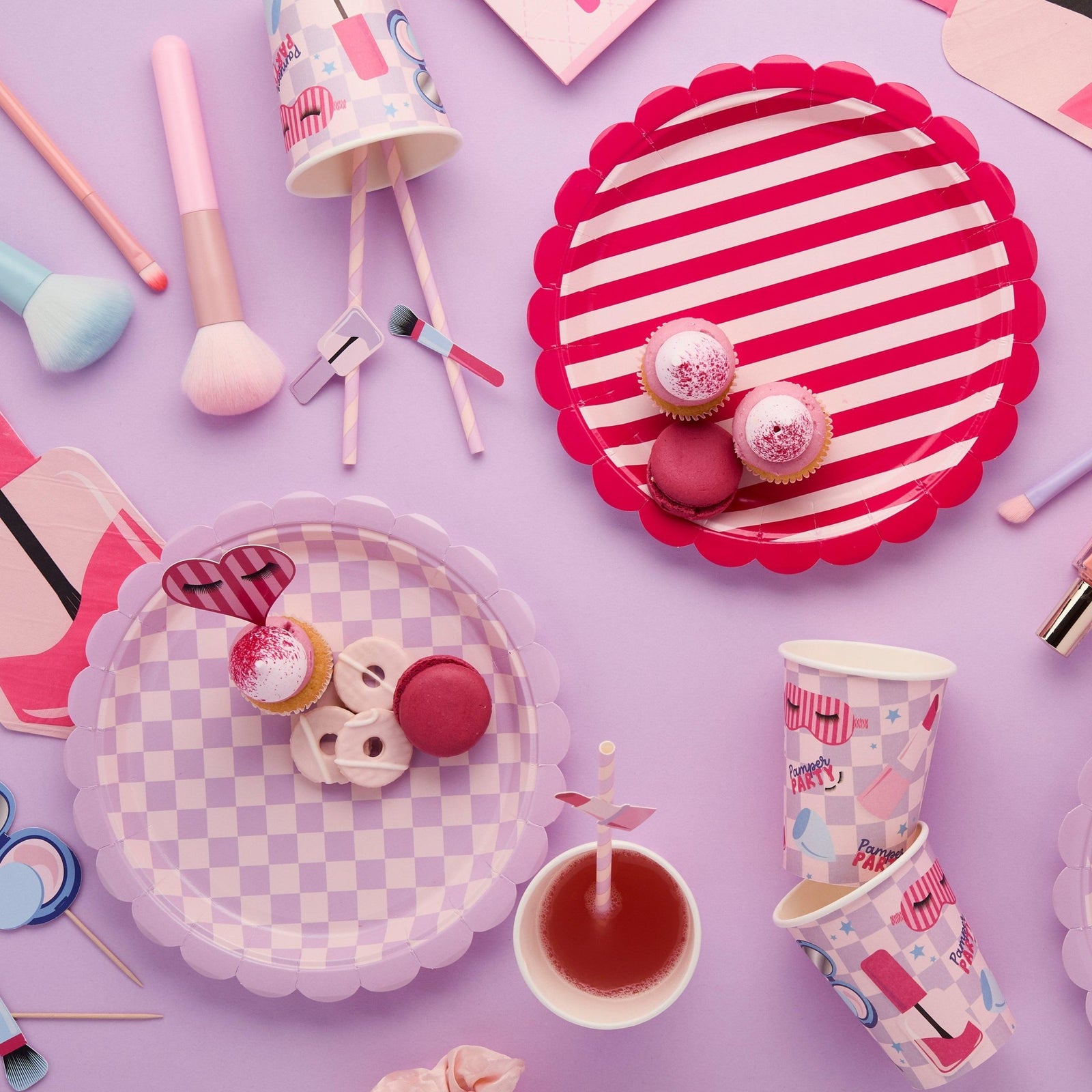 Pamper Party Cups for Girls Spa Birthday 8ct - Stesha Party