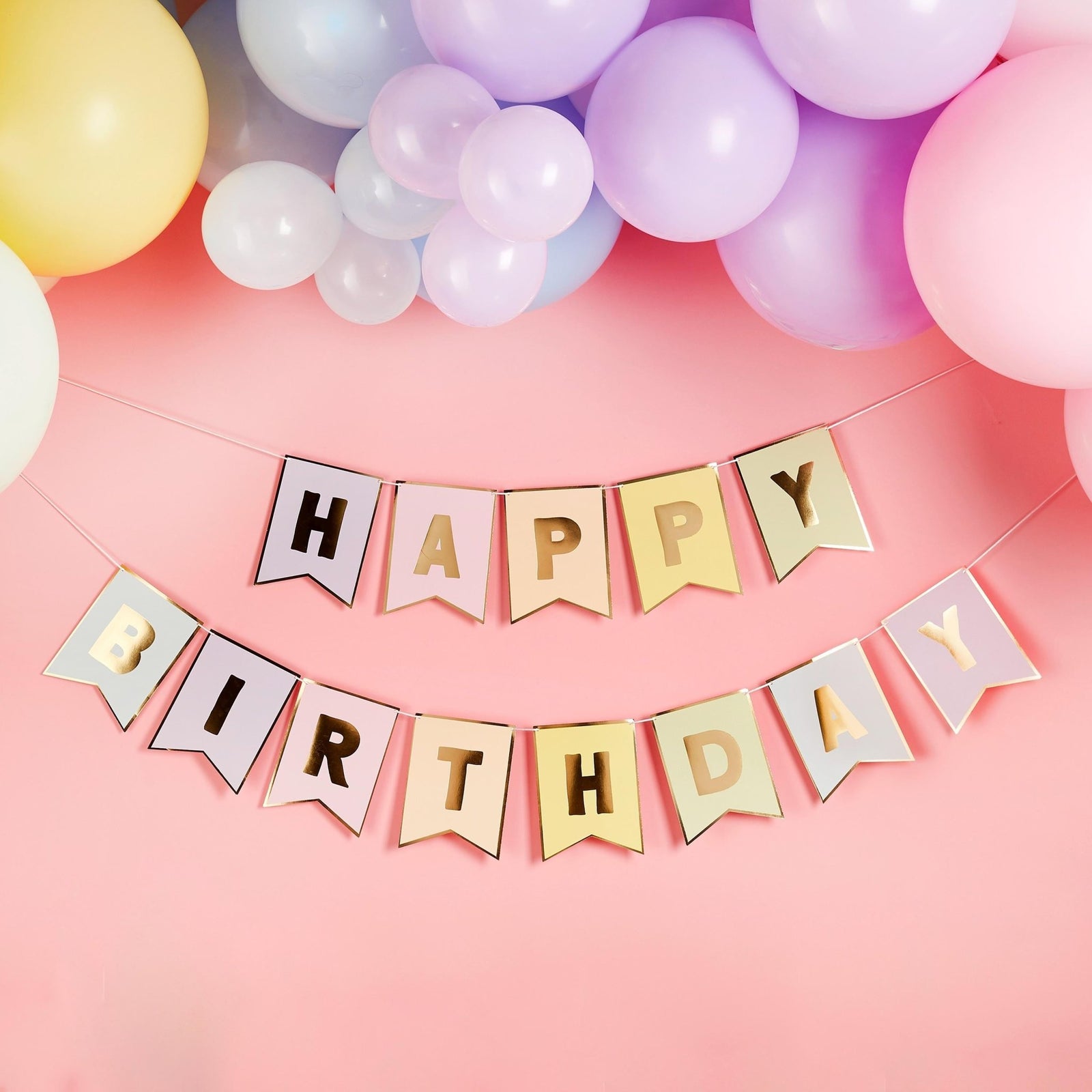 Pastel Birthday Banner - Stesha Party