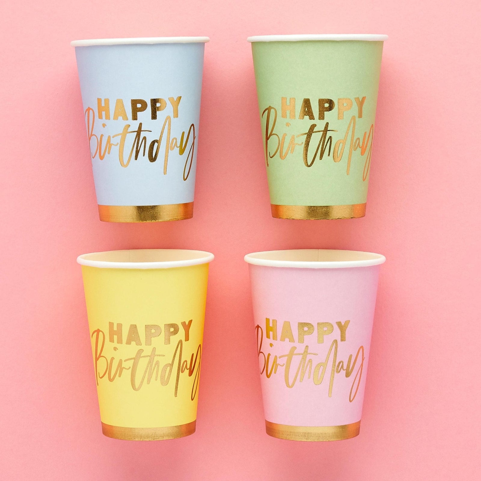 Pastel Birthday Cups 8ct - Stesha Party