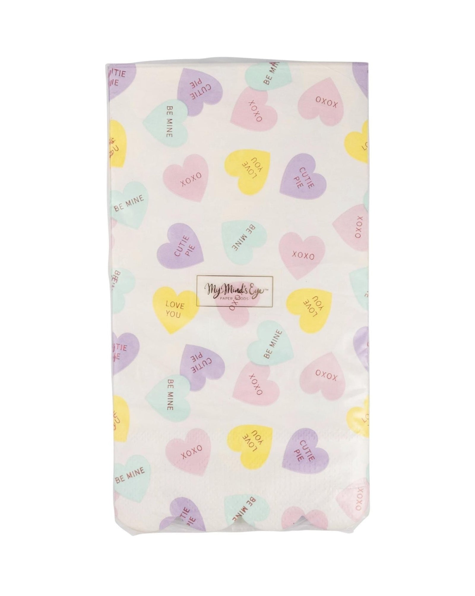 Pastel Conversation Heart Napkins - Stesha Party