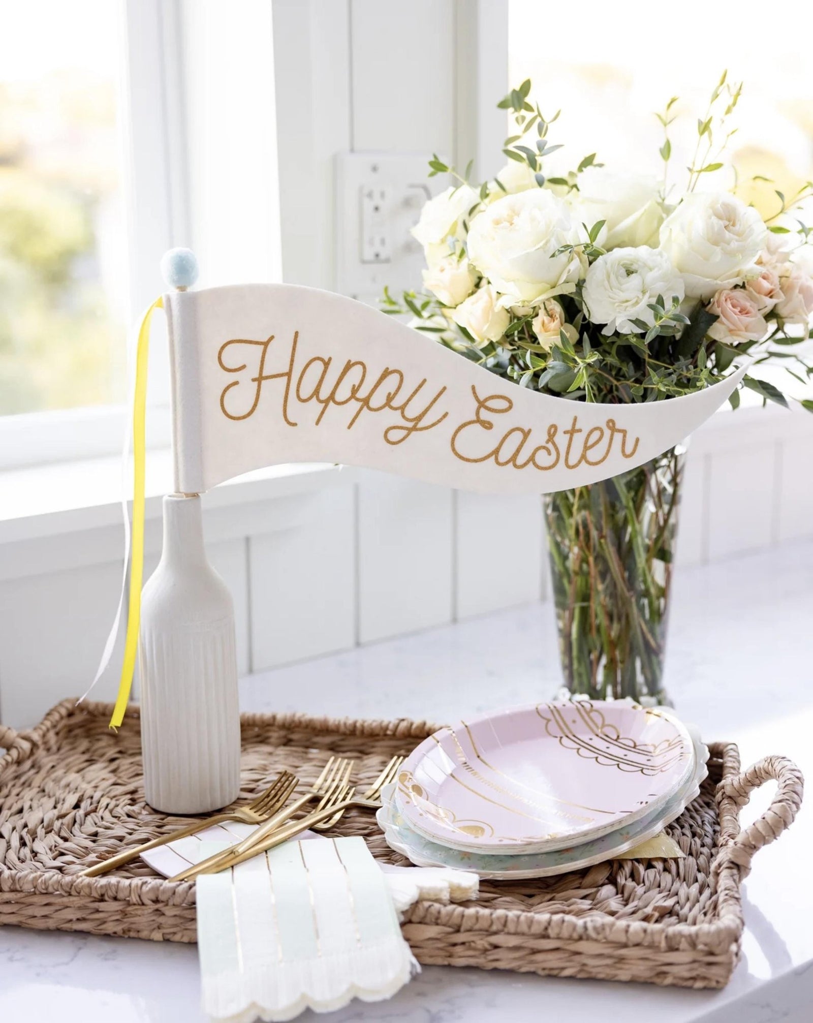 Pastel Easter Egg Plates 9ct - Stesha Party