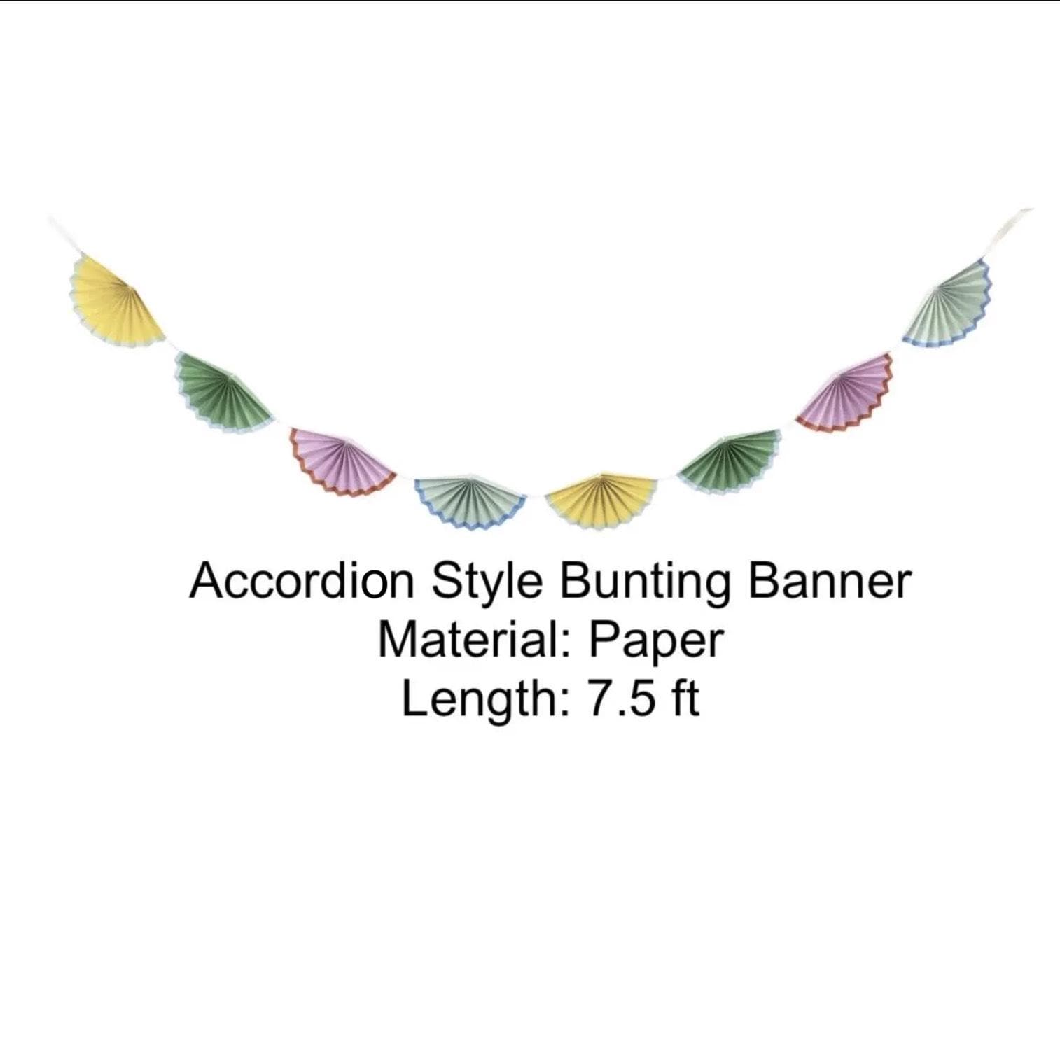 Pastel Paper Bunting Banner - Stesha Party
