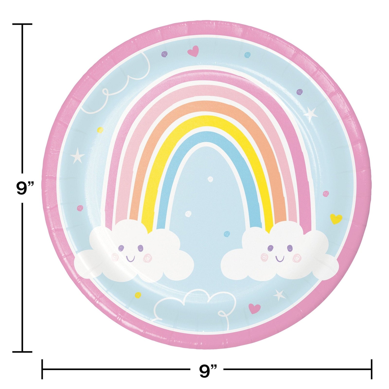 Pastel Rainbow Birthday Tableware - Stesha Party