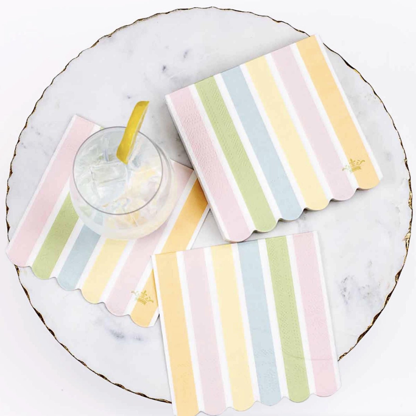 Pastel Rainbow Party Napkins - Stesha Party