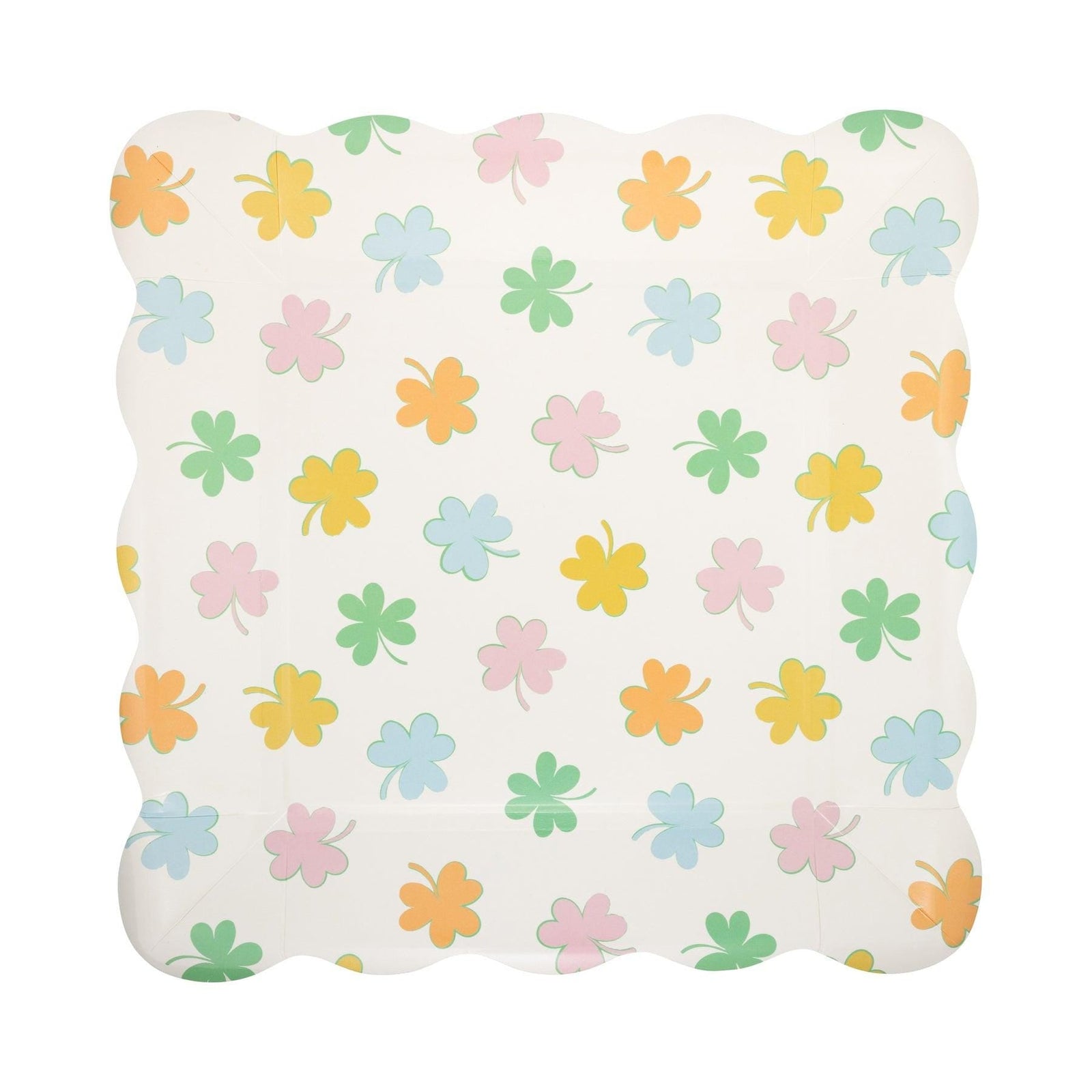 Pastel Shamrock Party Plates - Stesha Party