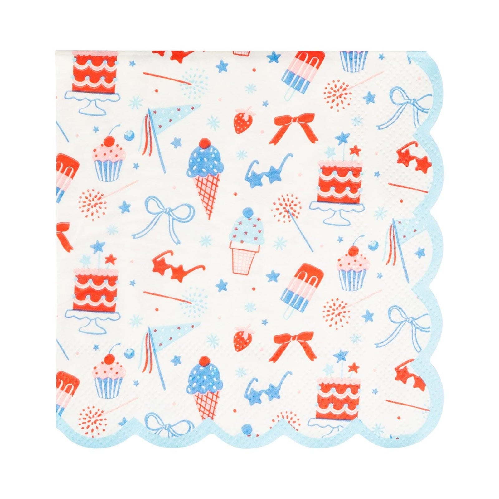 Patriotic 5" Beverage Napkins 24ct - Stesha Party