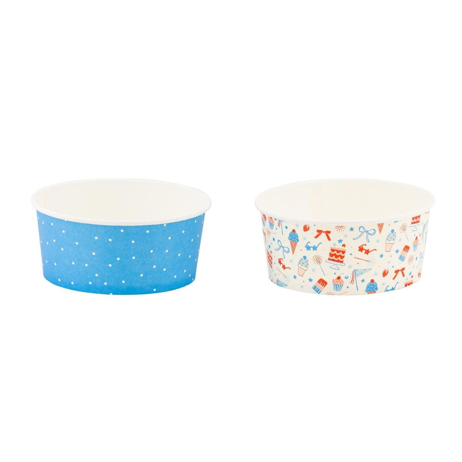 Patriotic Paper Sundae Cups 12ct - Stesha Party