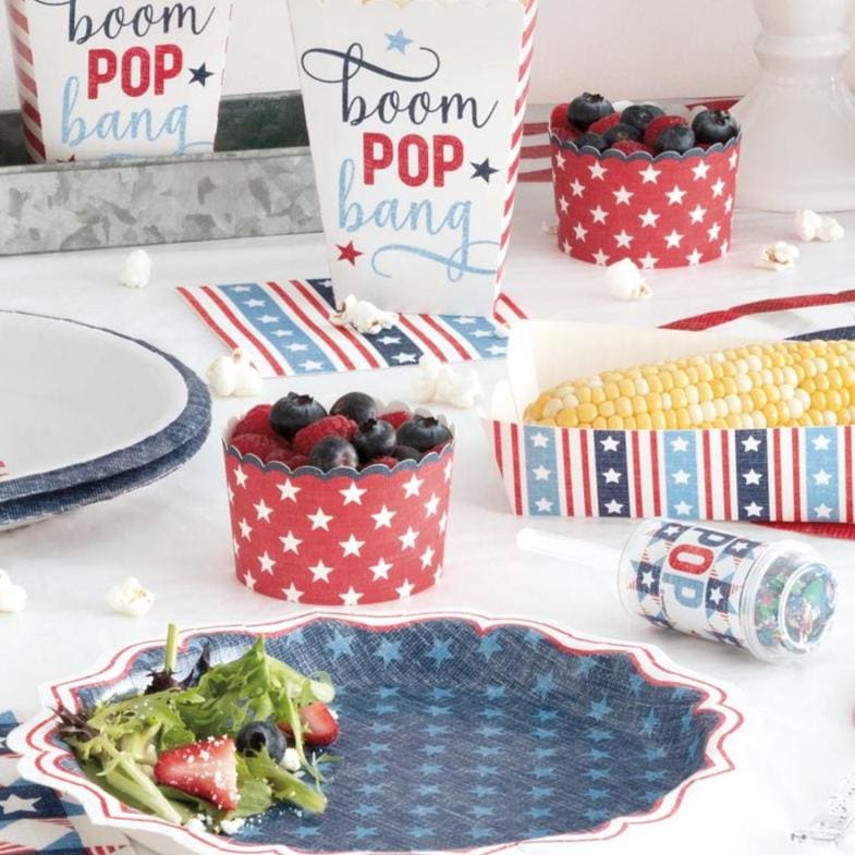 Patriotic Star Treat Cups 16ct - Stesha Party