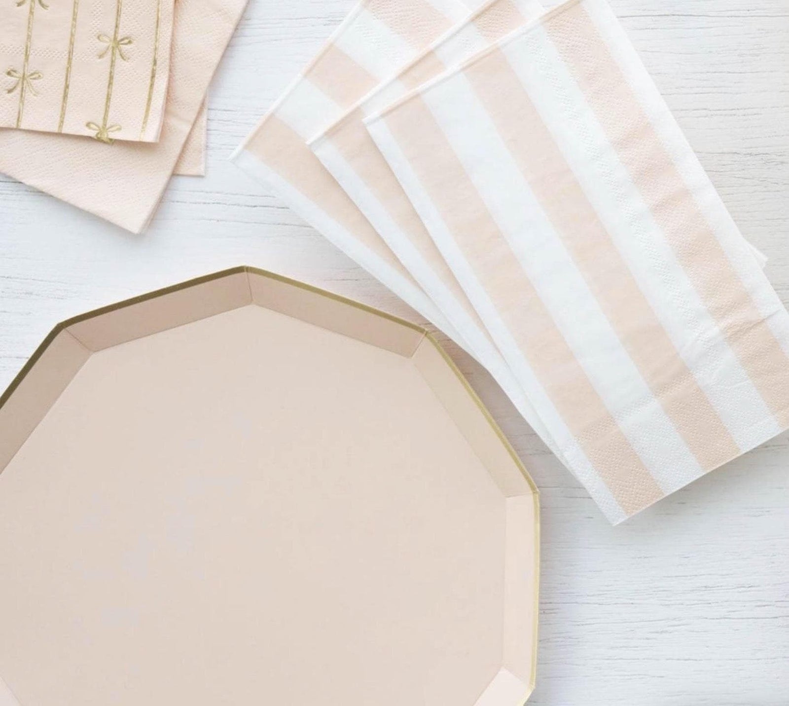 Peach Party Plates - Stesha Party