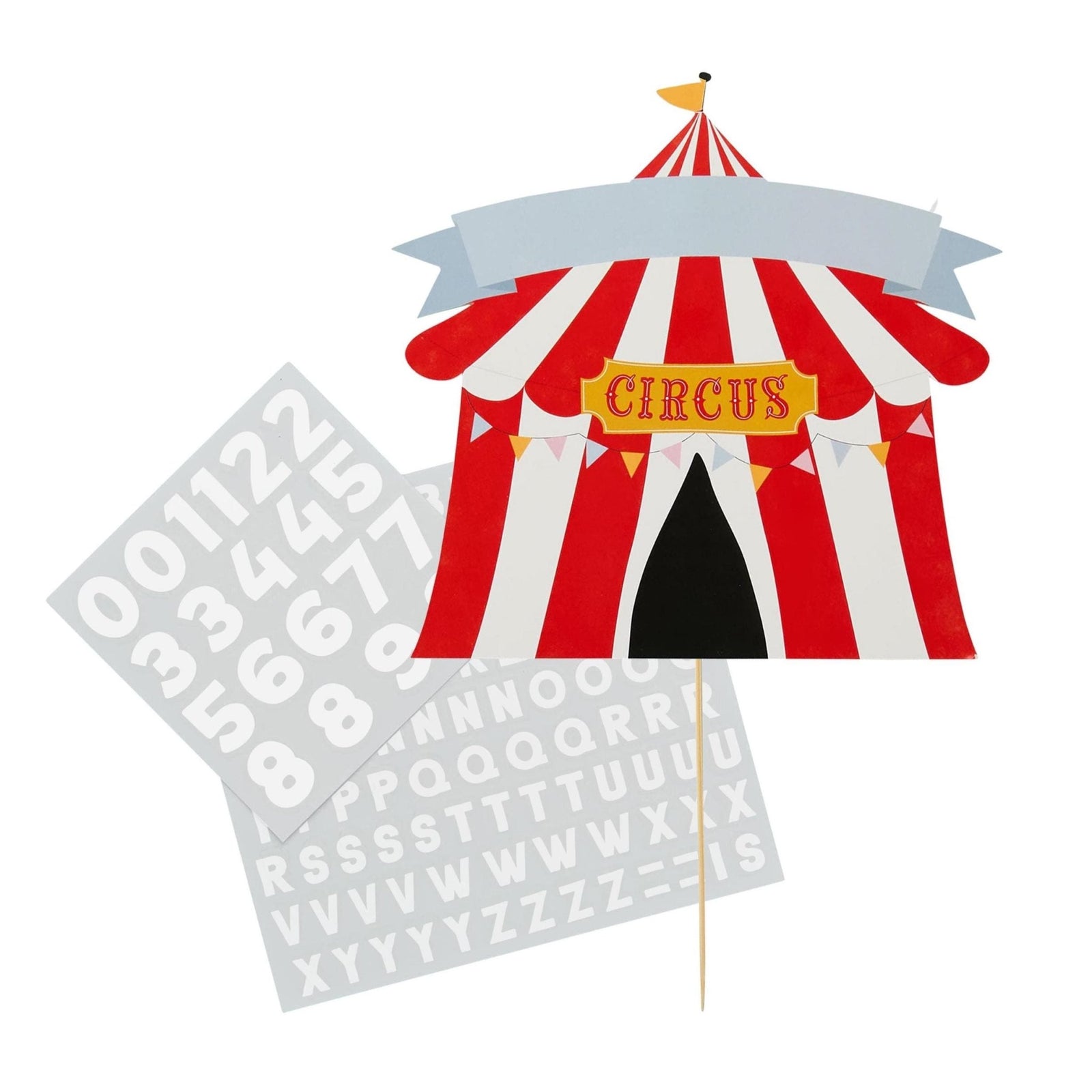 Personalizable Circus Tent Cake Topper - Stesha Party