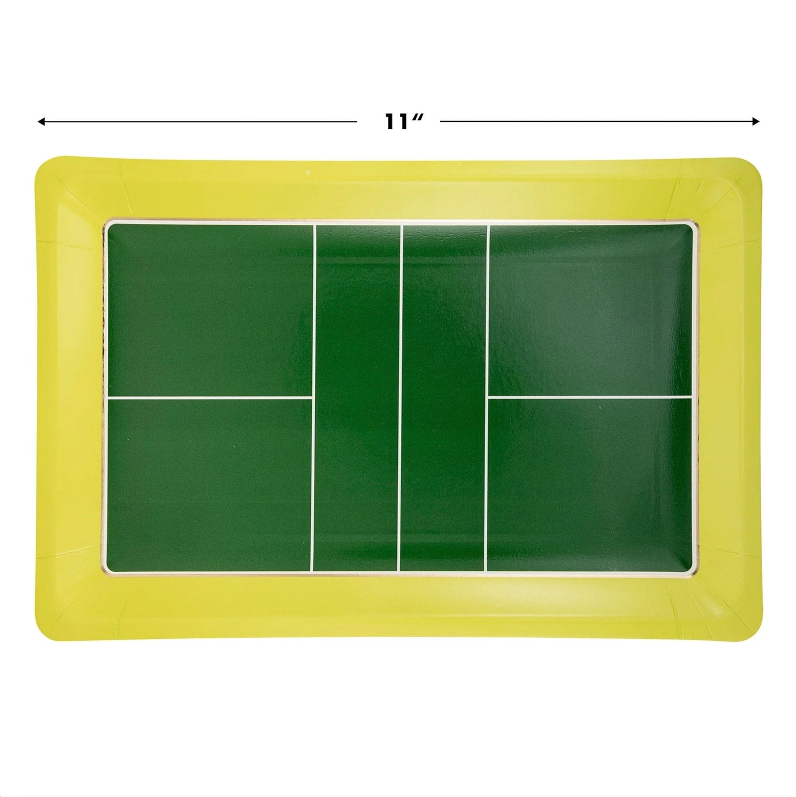 Pickleball Court Paper Plates 8ct - Stesha Party