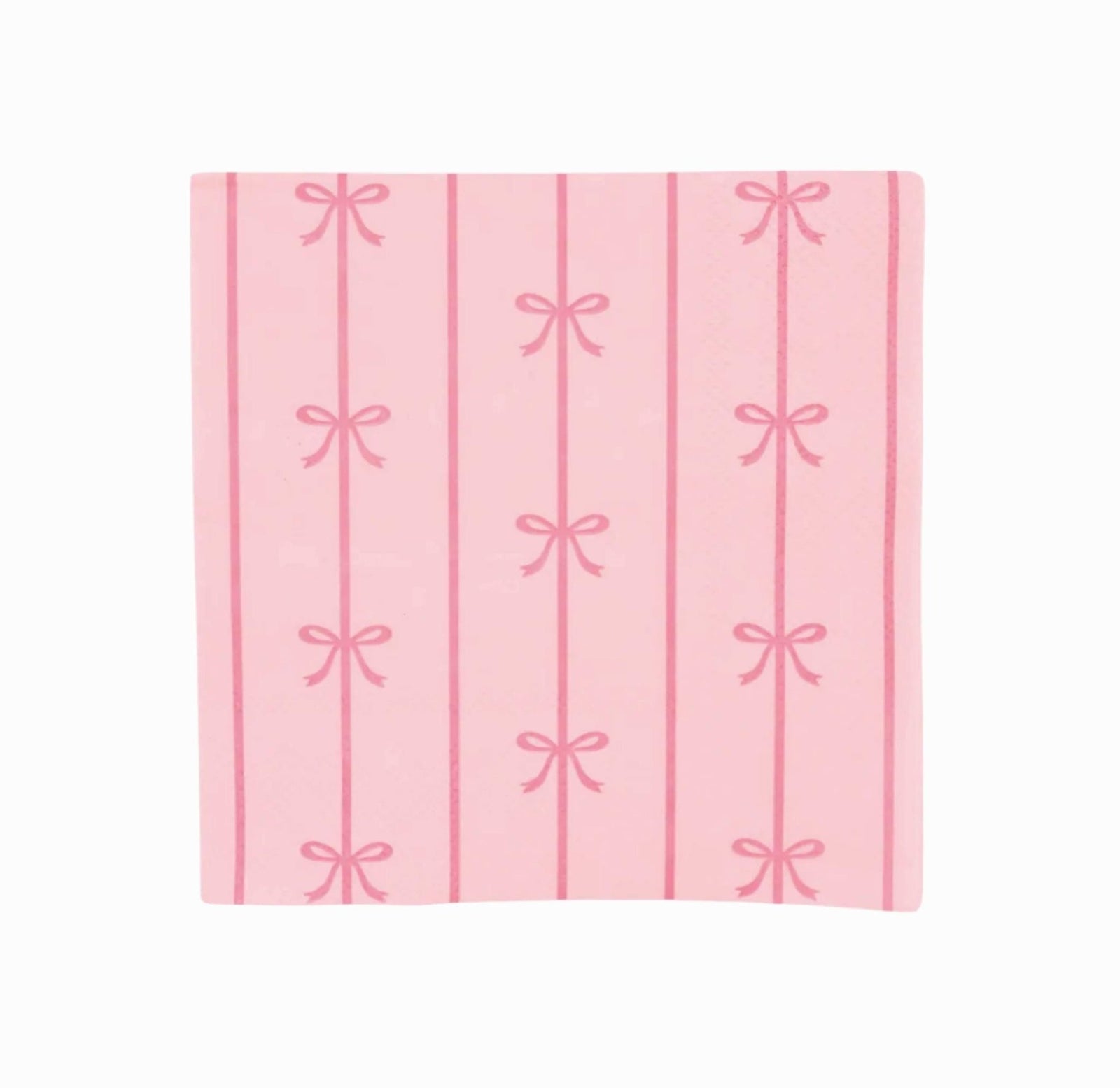 Pink Bow Napkins - Stesha Party