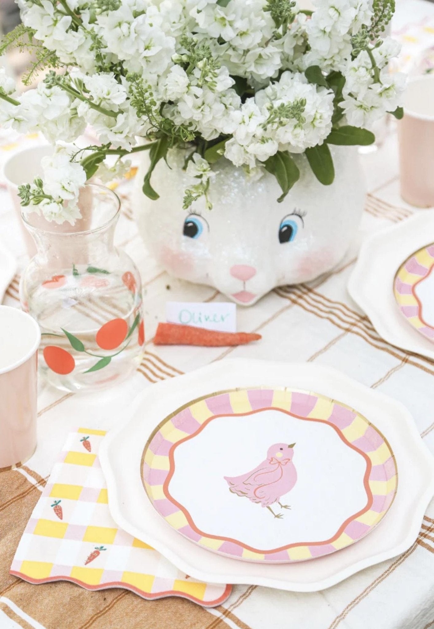 Pink Chick Party Plates 8ct - Stesha Party