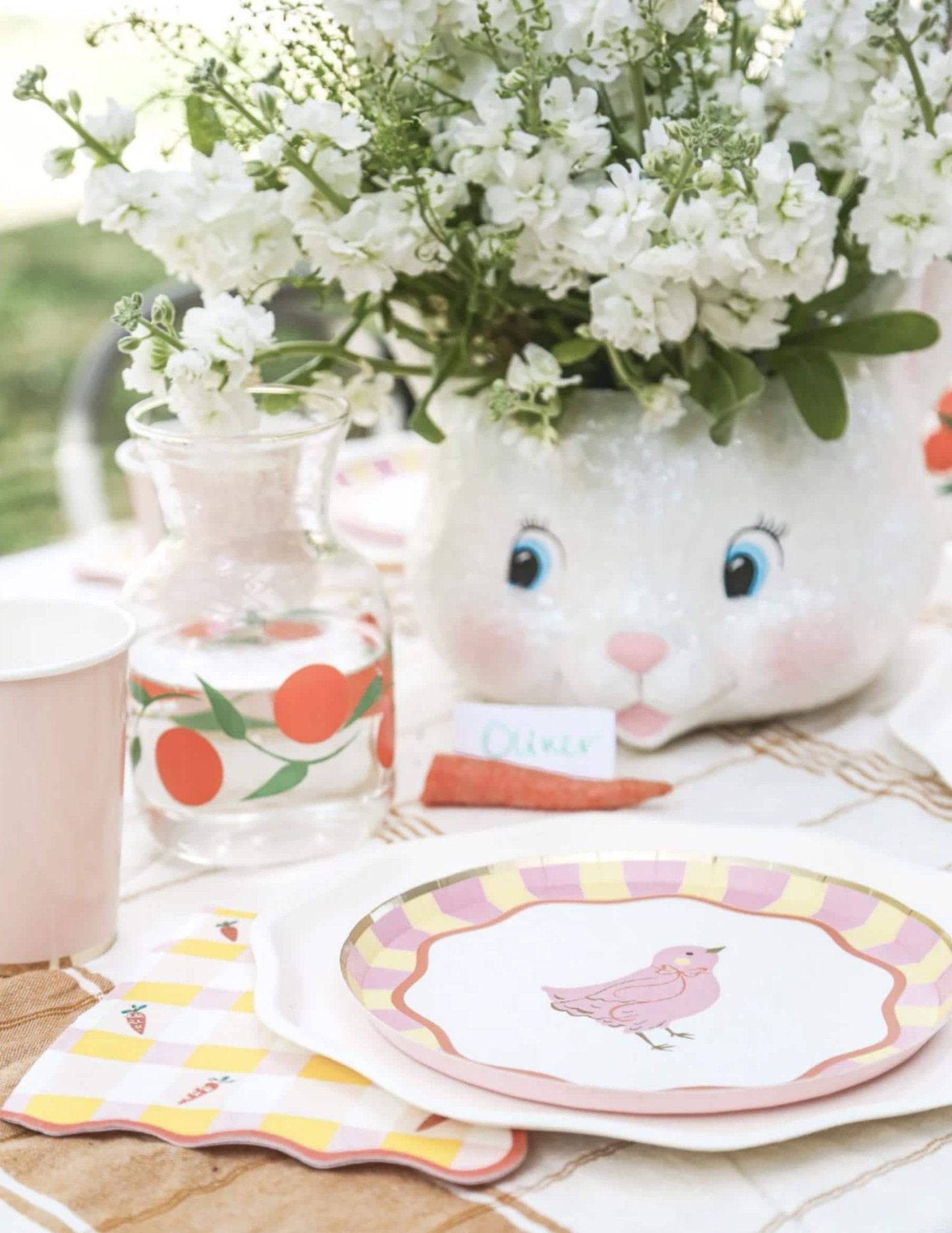 Pink Chick Party Plates 8ct - Stesha Party