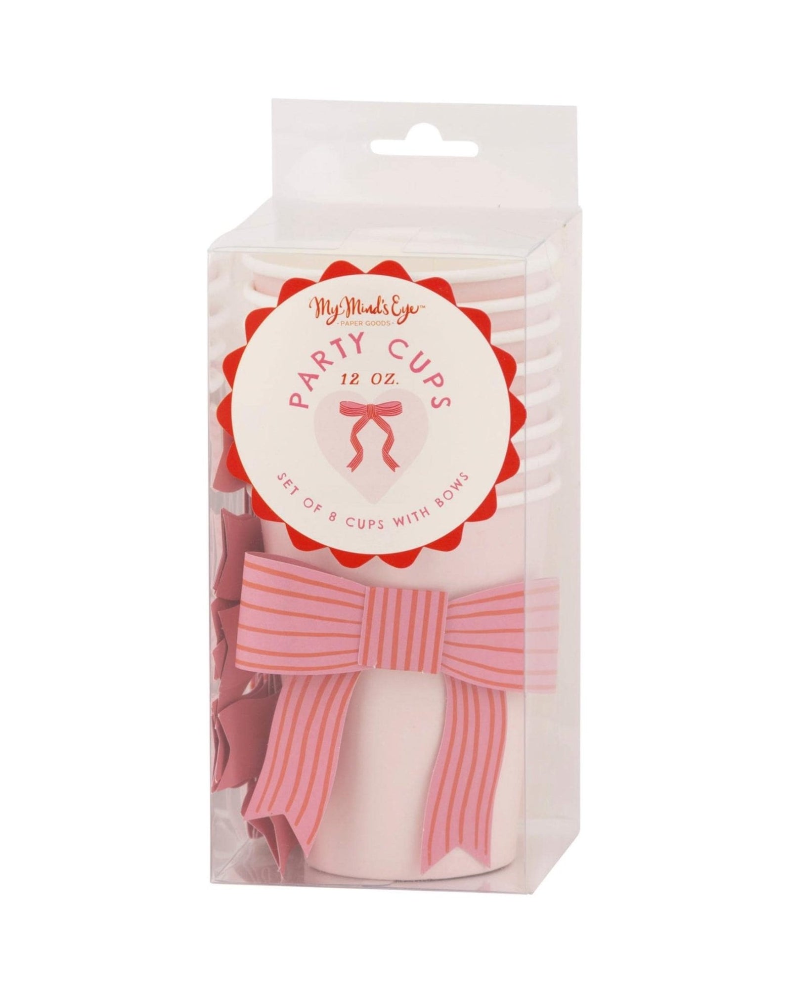 Pink Coquette Bow Cups - Stesha Party