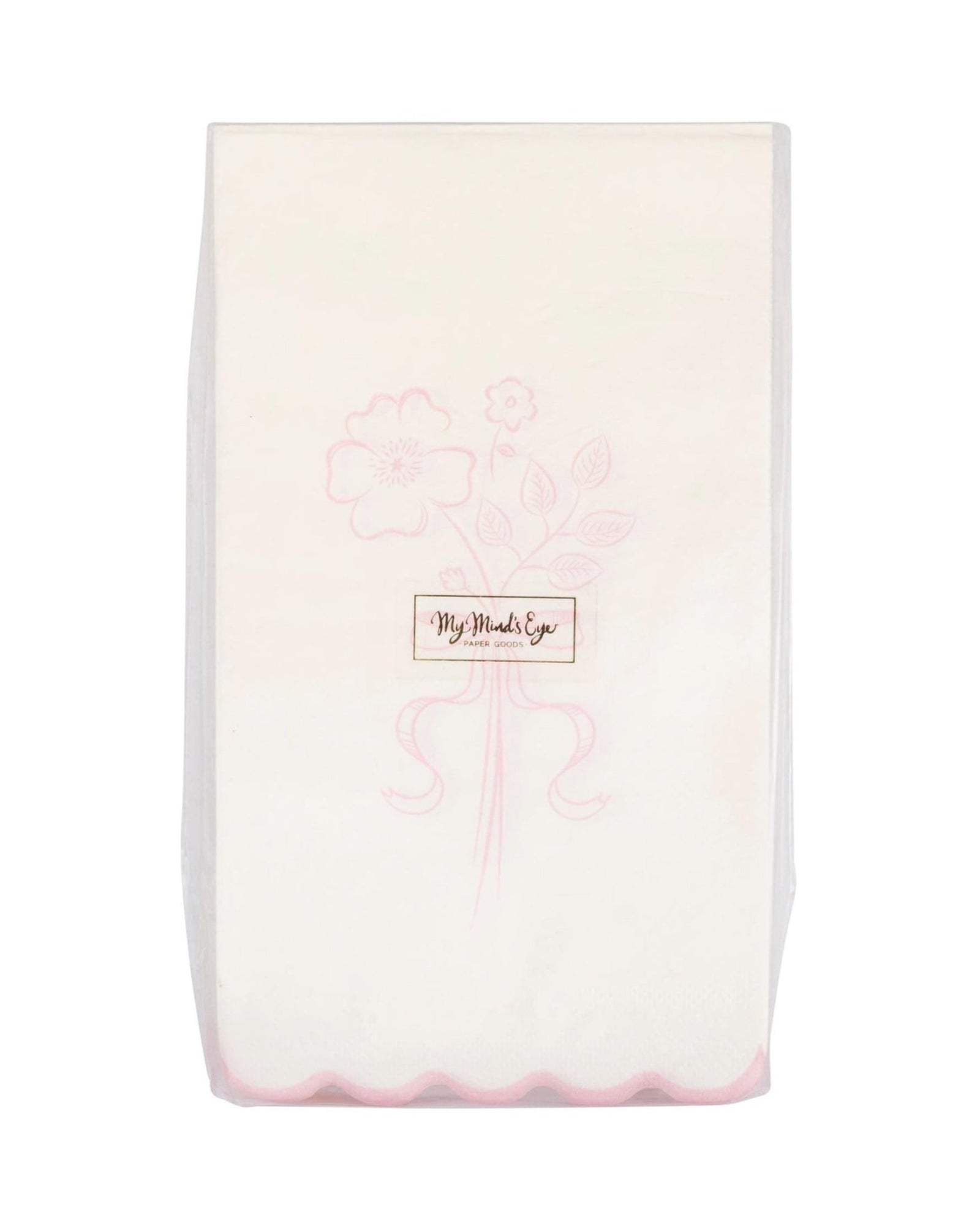 Pink Floral Coquette Dinner Napkins 24ct - Stesha Party