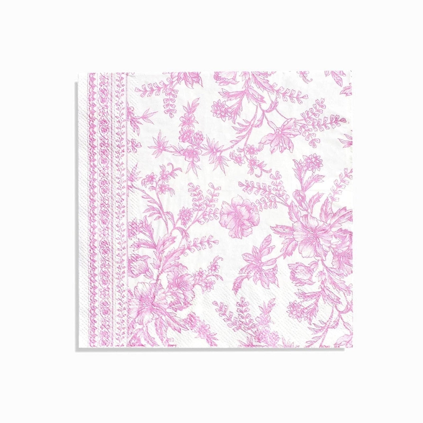 Pink Floral Luncheon Napkins 25ct - Stesha Party