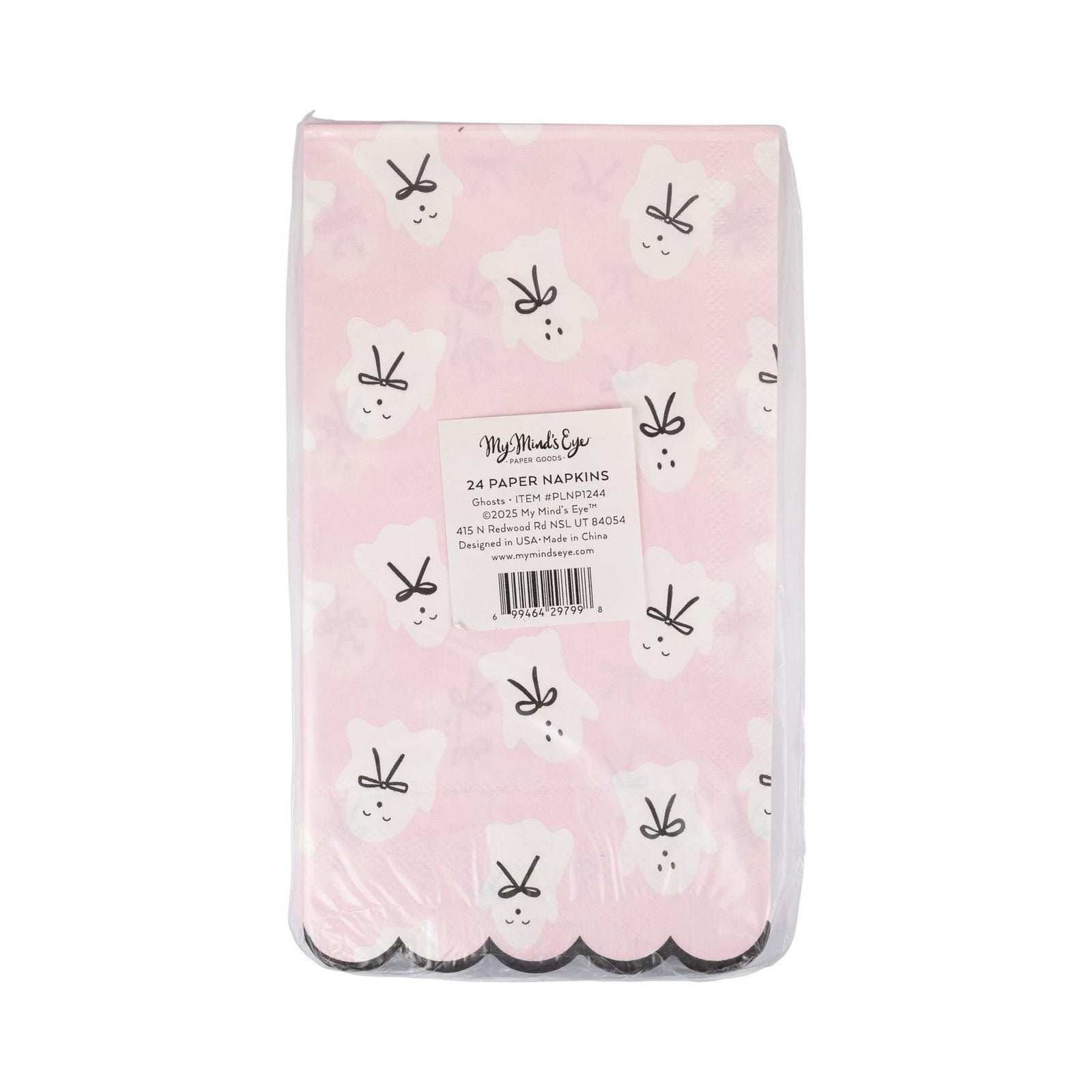 Pink Ghosts Napkins - Stesha Party
