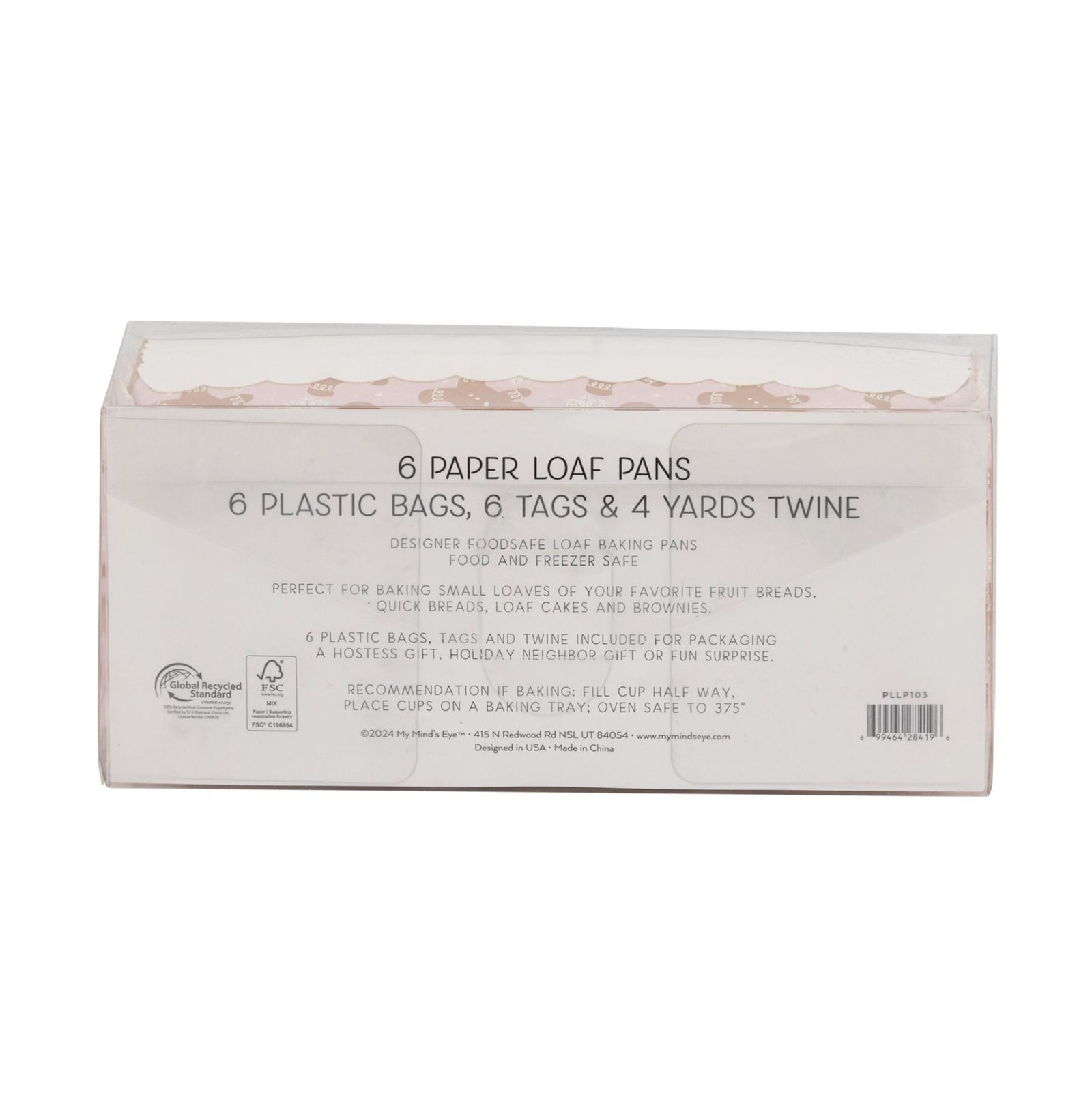 Pink Gingerbread Loaf Pans - Stesha Party