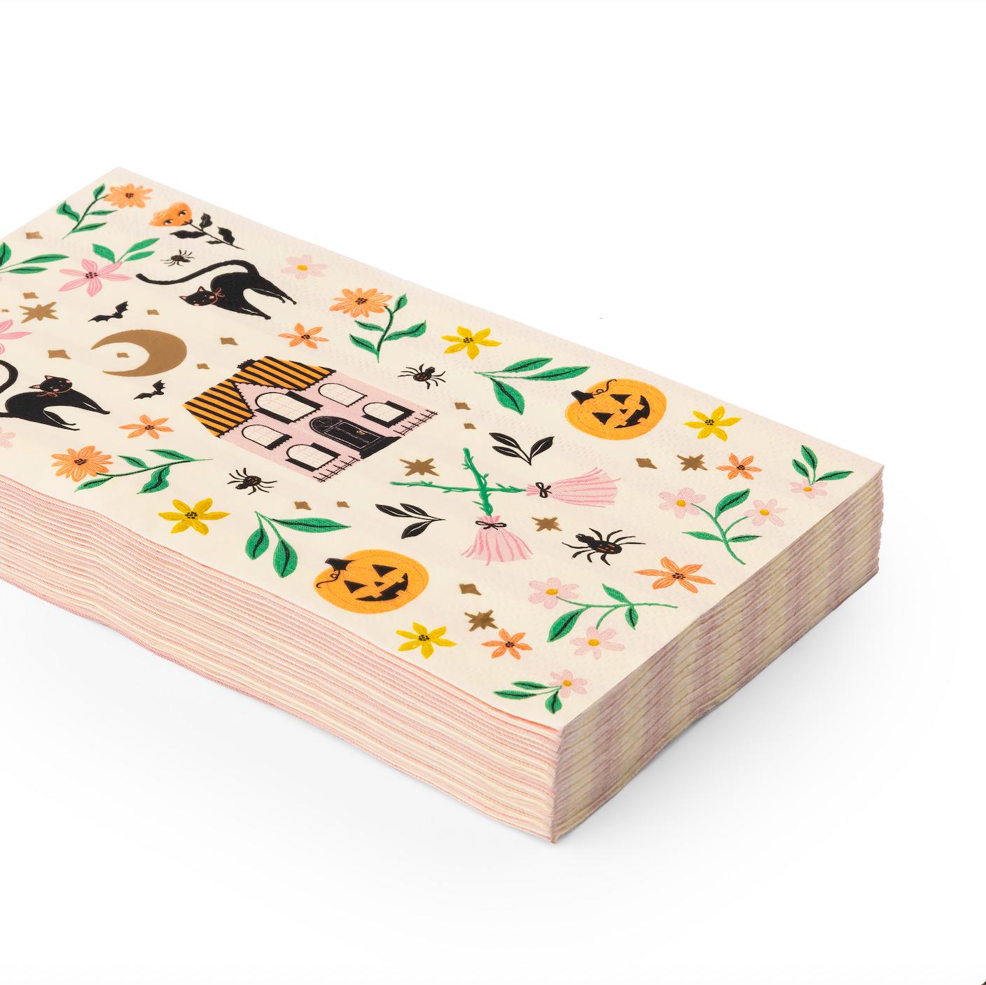 Pink Haunted House Guest Towels - Stesha Party