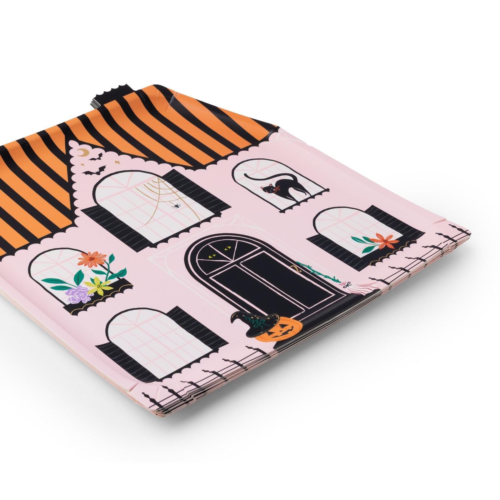 Pink Haunted House Plates - Stesha Party