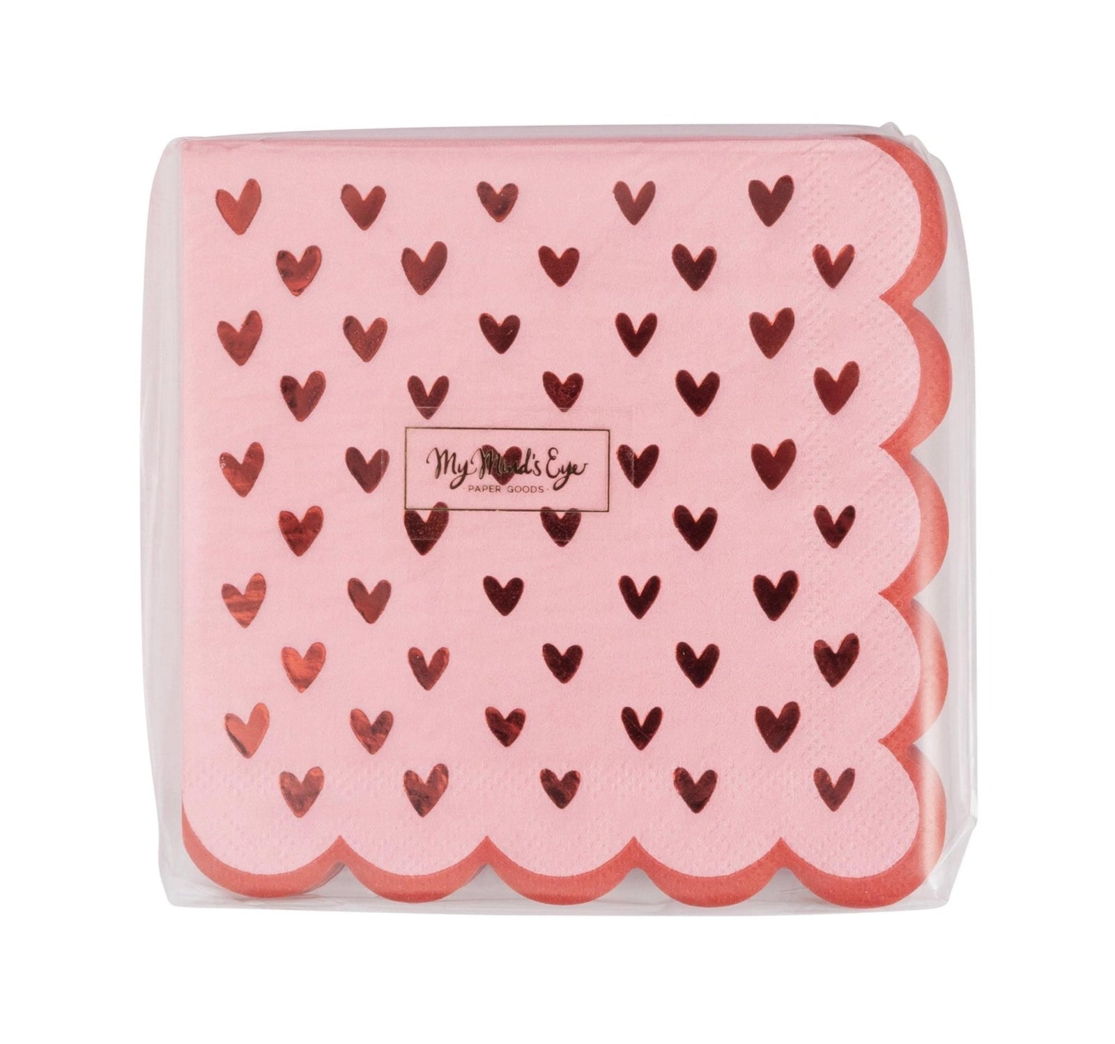 Pink Heart Napkins - Stesha Party