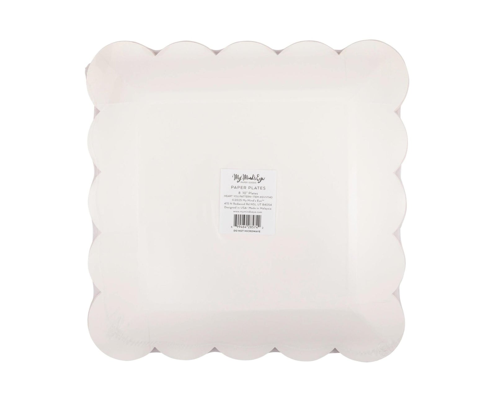 Pink Heart Plates - Stesha Party