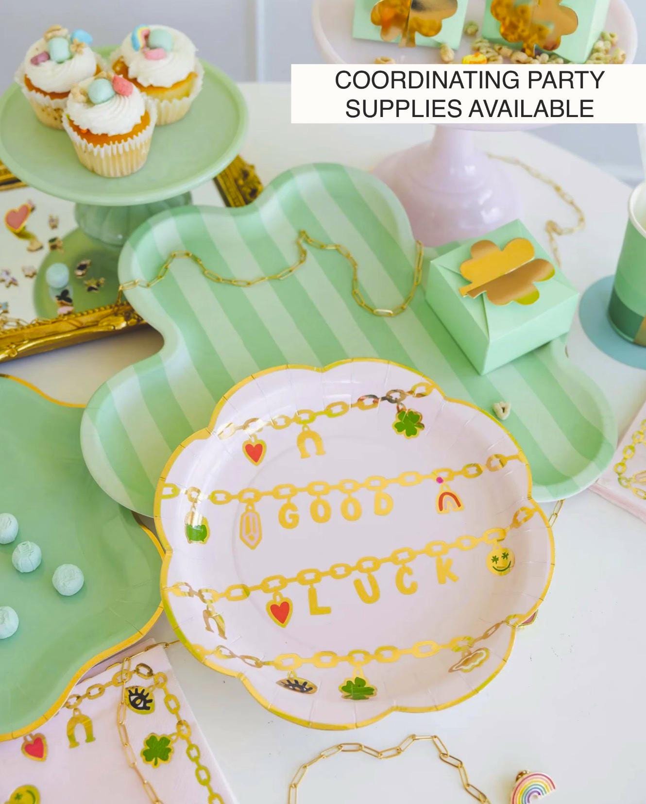 Pink Lucky Charm Party Napkins - Stesha Party