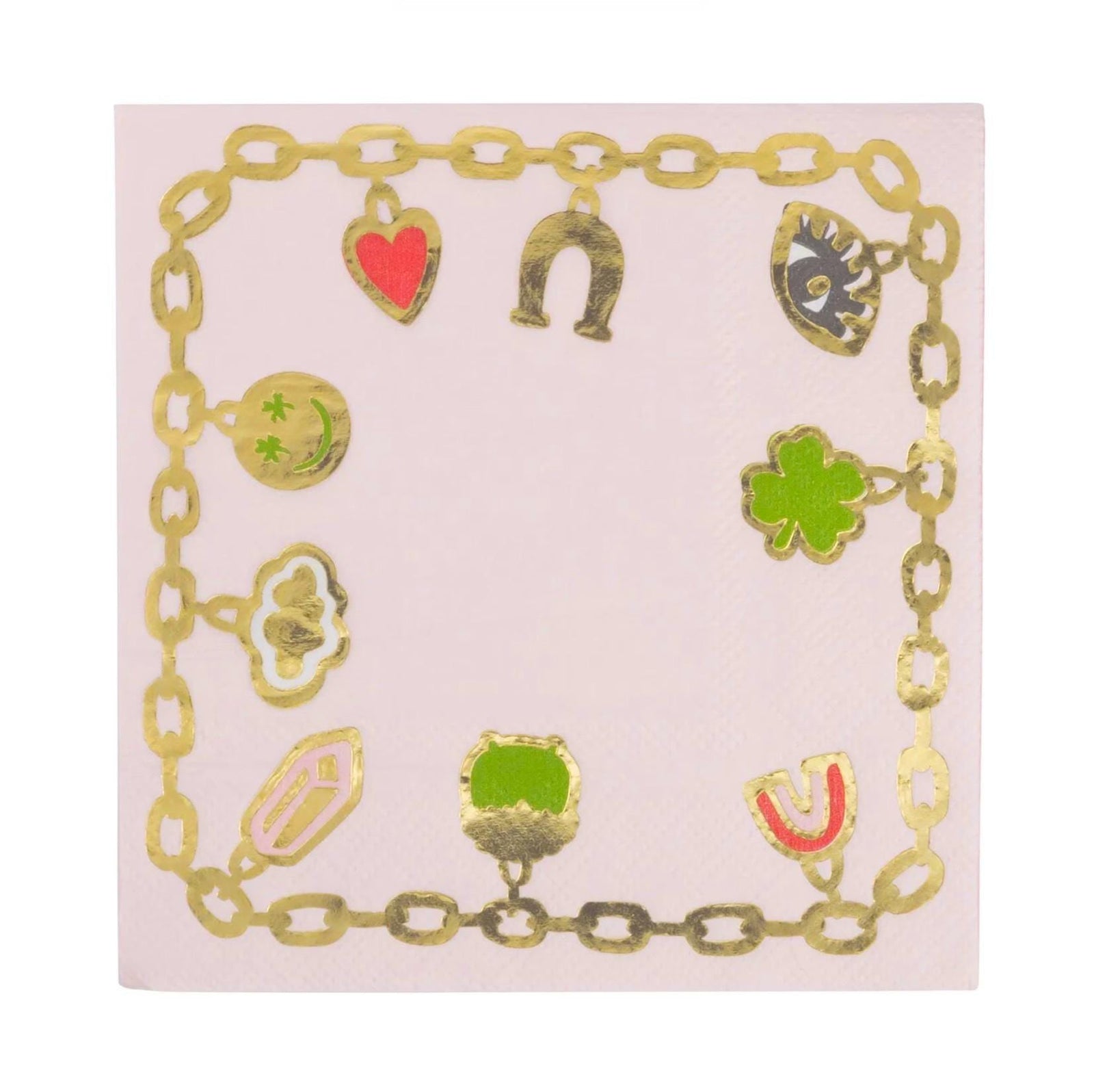 Pink Lucky Charm Party Napkins - Stesha Party