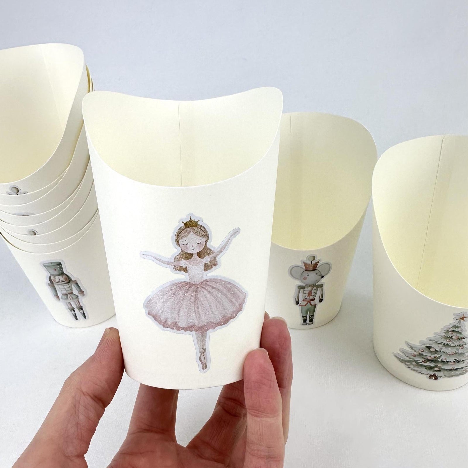 Pink Nutcracker Ballet Charcuterie Cups 12ct - Stesha Party