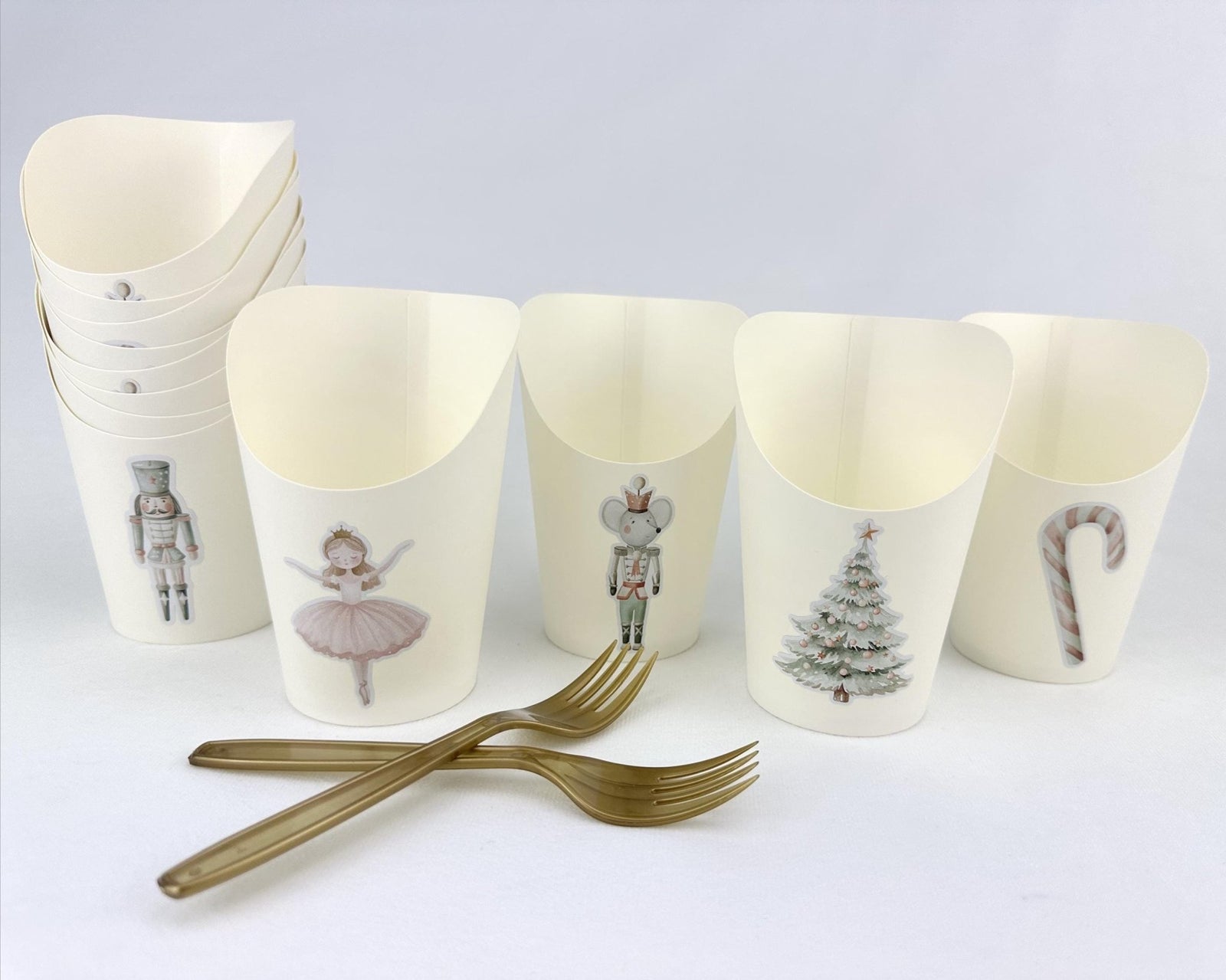 Pink Nutcracker Ballet Charcuterie Cups 12ct - Stesha Party