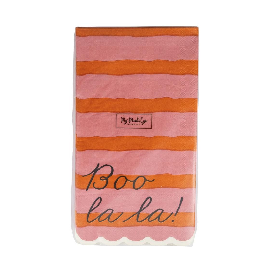 Pink & Orange Boo La La Dinner Napkins 24ct - Stesha Party