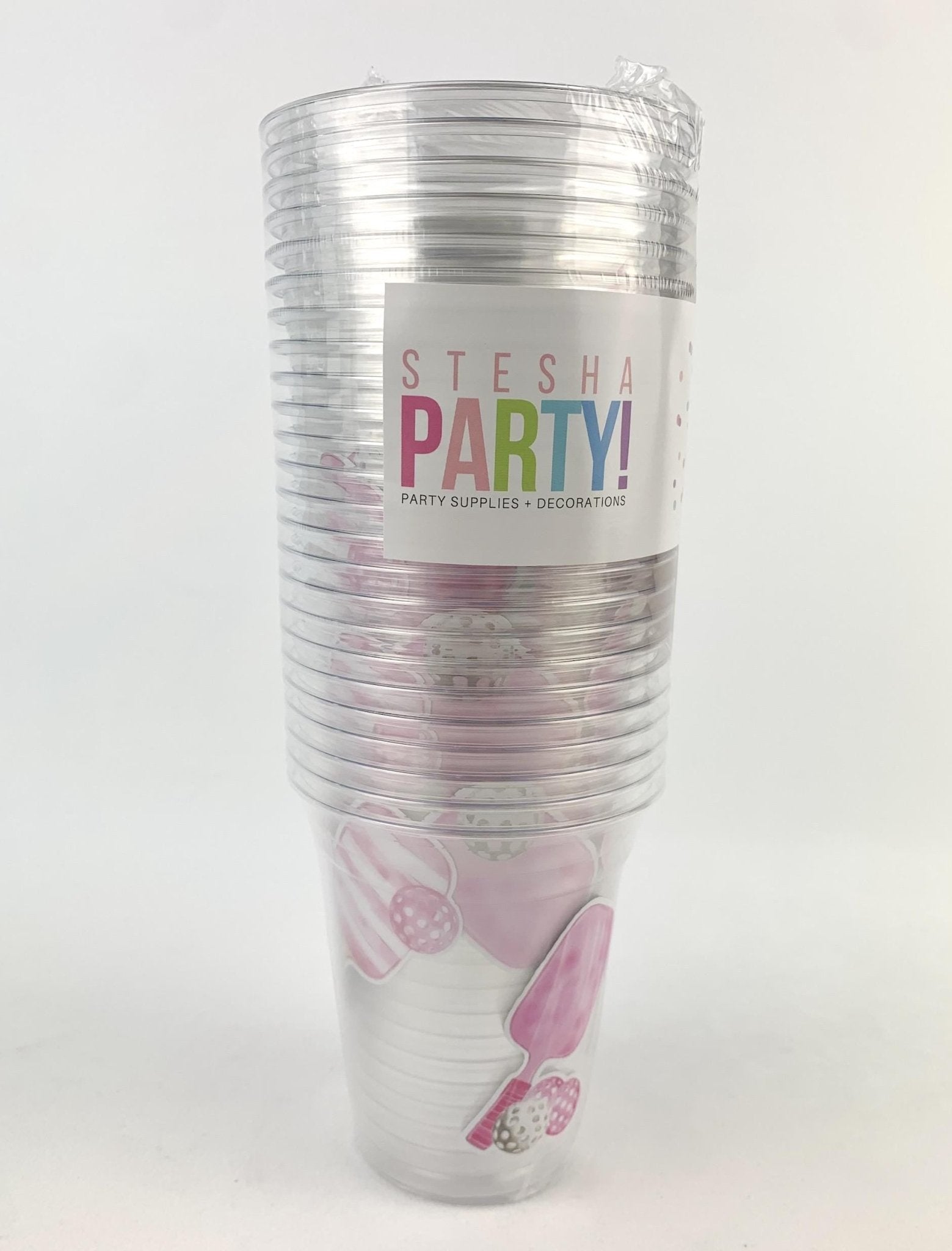 Pink Pickleball Party Cups - Stesha Party