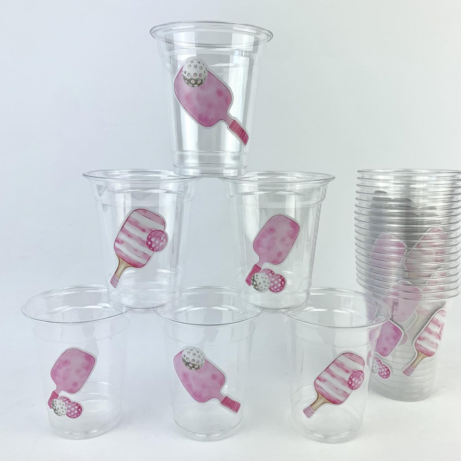 Pink Pickleball Party Cups - Stesha Party