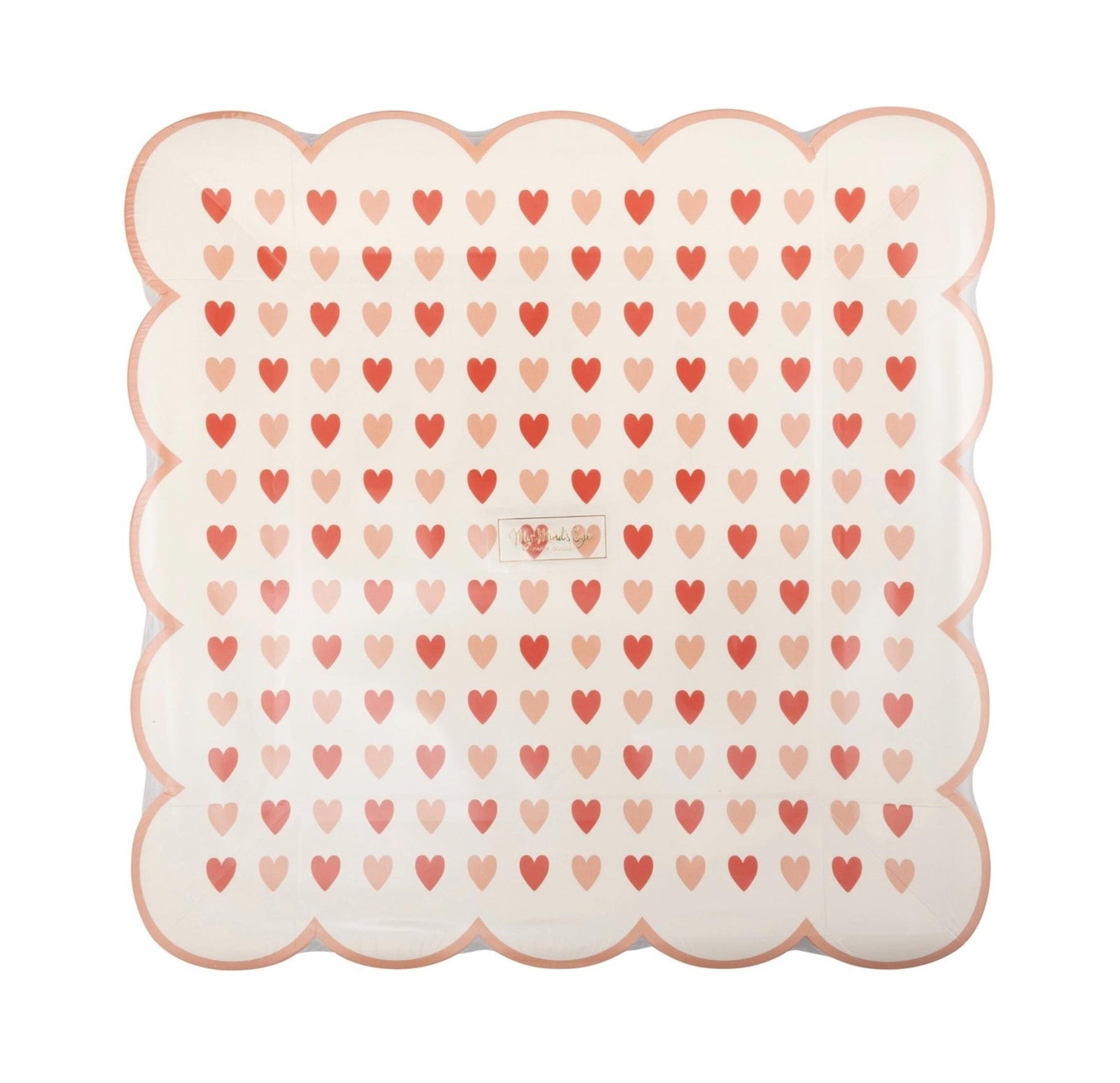 Pink & Red Heart Plates - Stesha Party