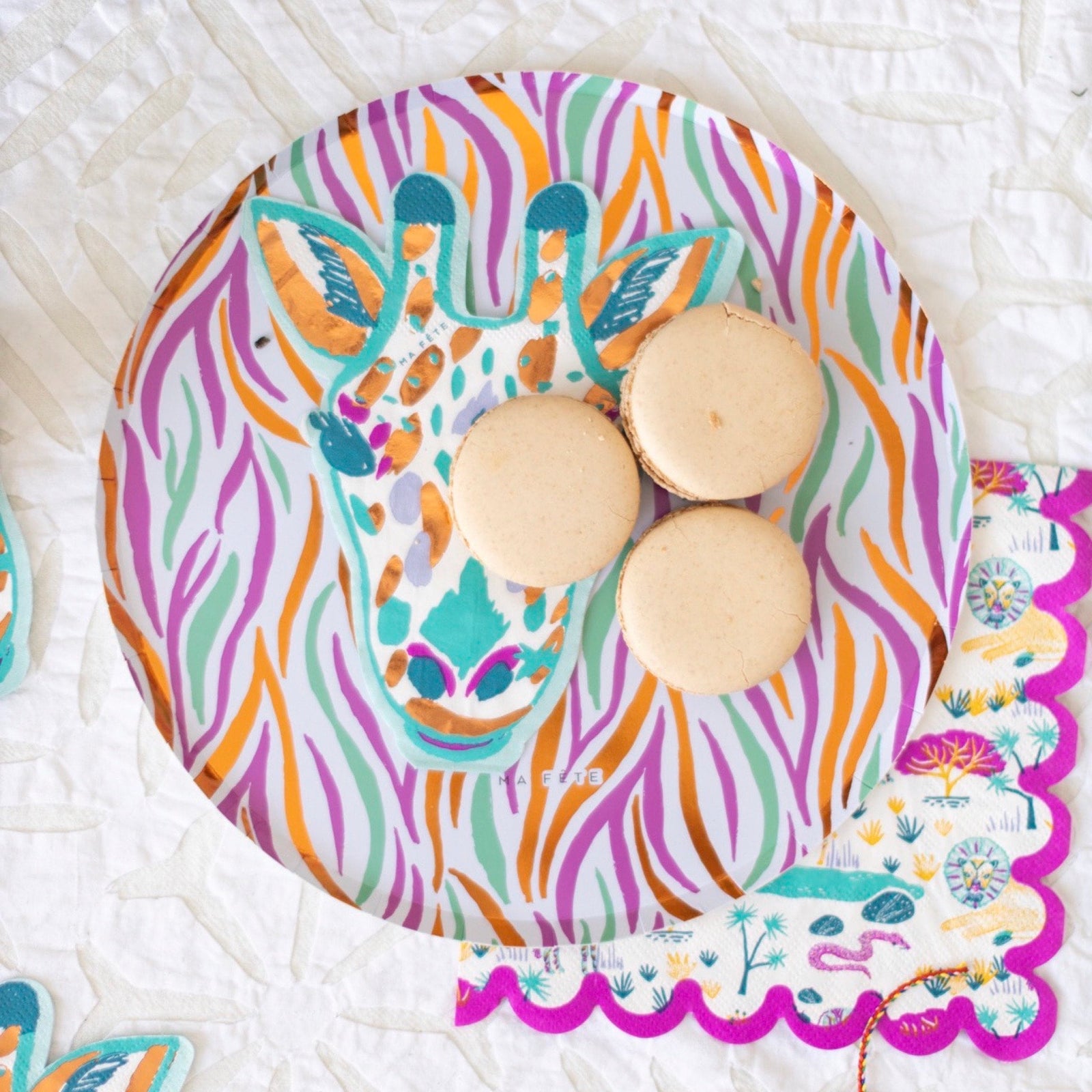 Pink Safari Napkins - Stesha Party